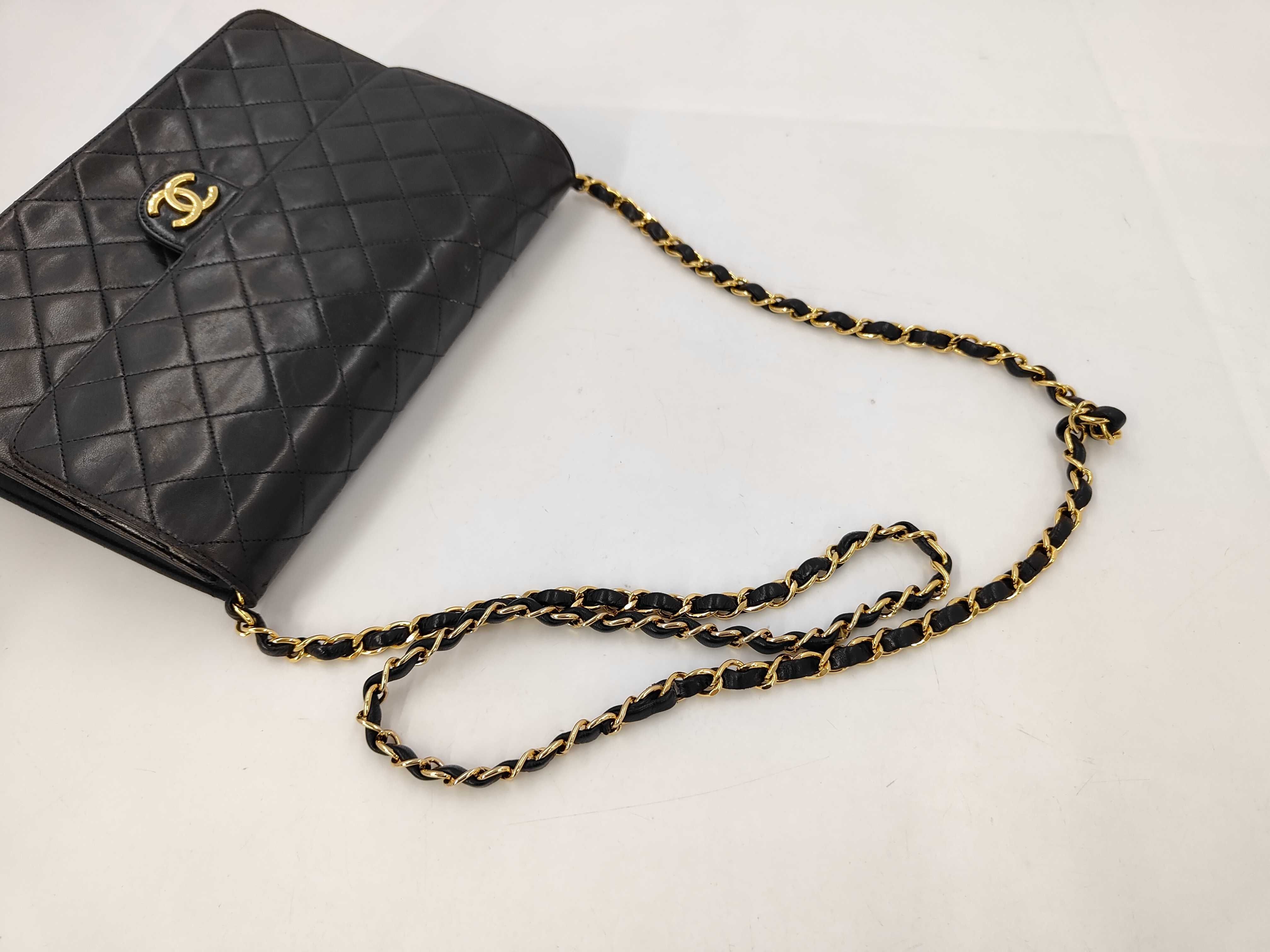 Lambskin Matelassé Lambskin Push-Lock Chain Shoulder Bag (Series 4) — view 5
