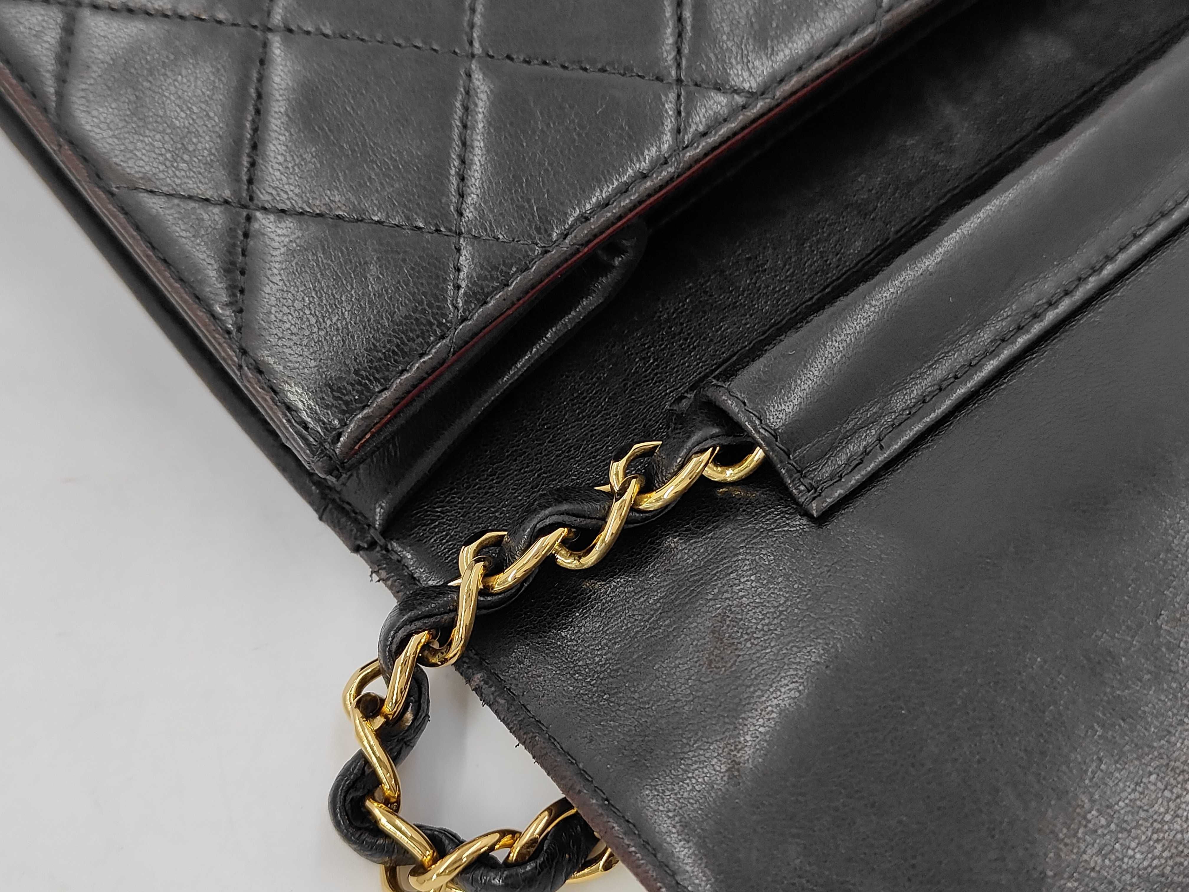 Lambskin Matelassé Lambskin Push-Lock Chain Shoulder Bag (Series 4) — view 7