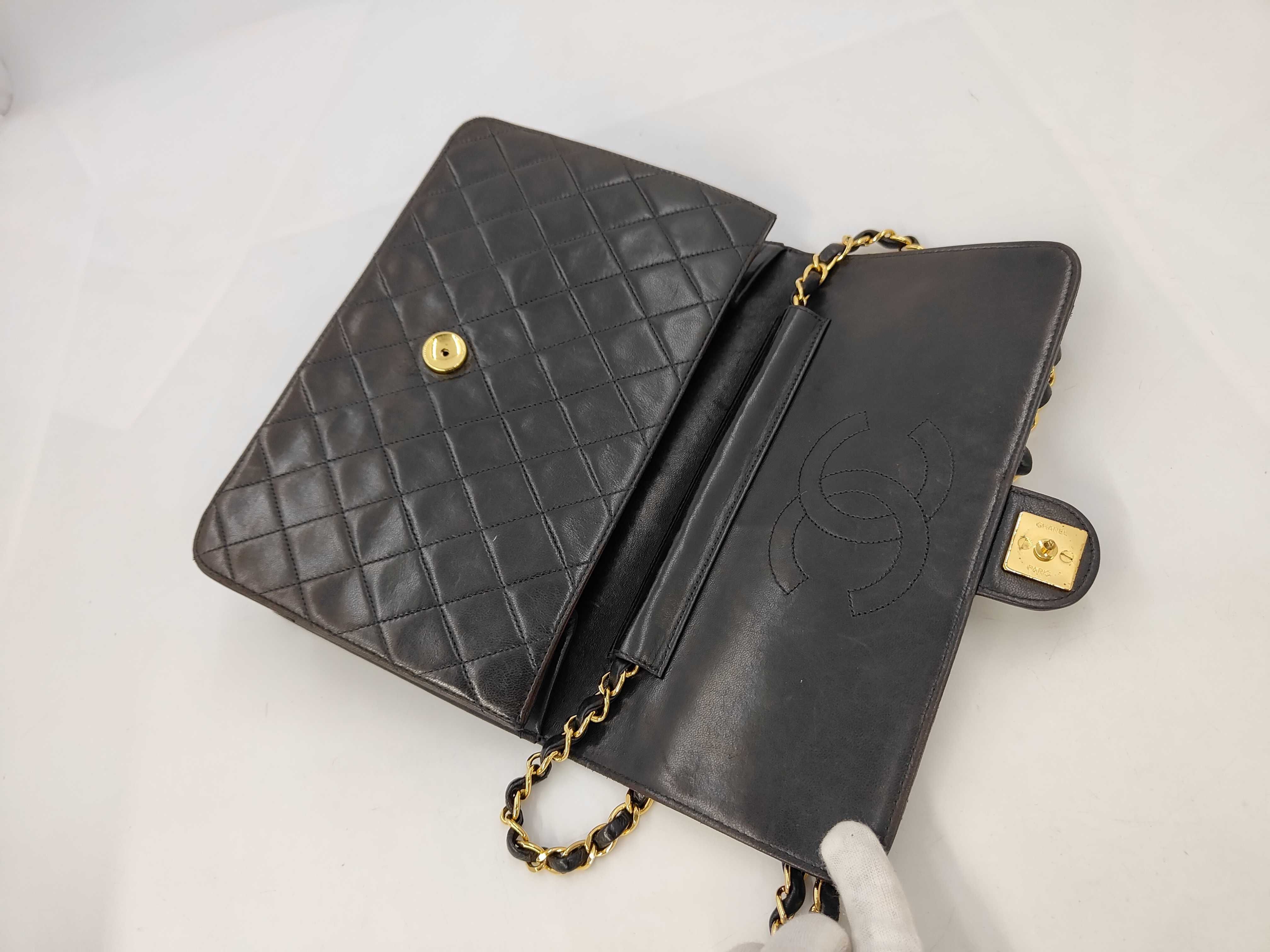 Lambskin Matelassé Lambskin Push-Lock Chain Shoulder Bag (Series 4) — view 8