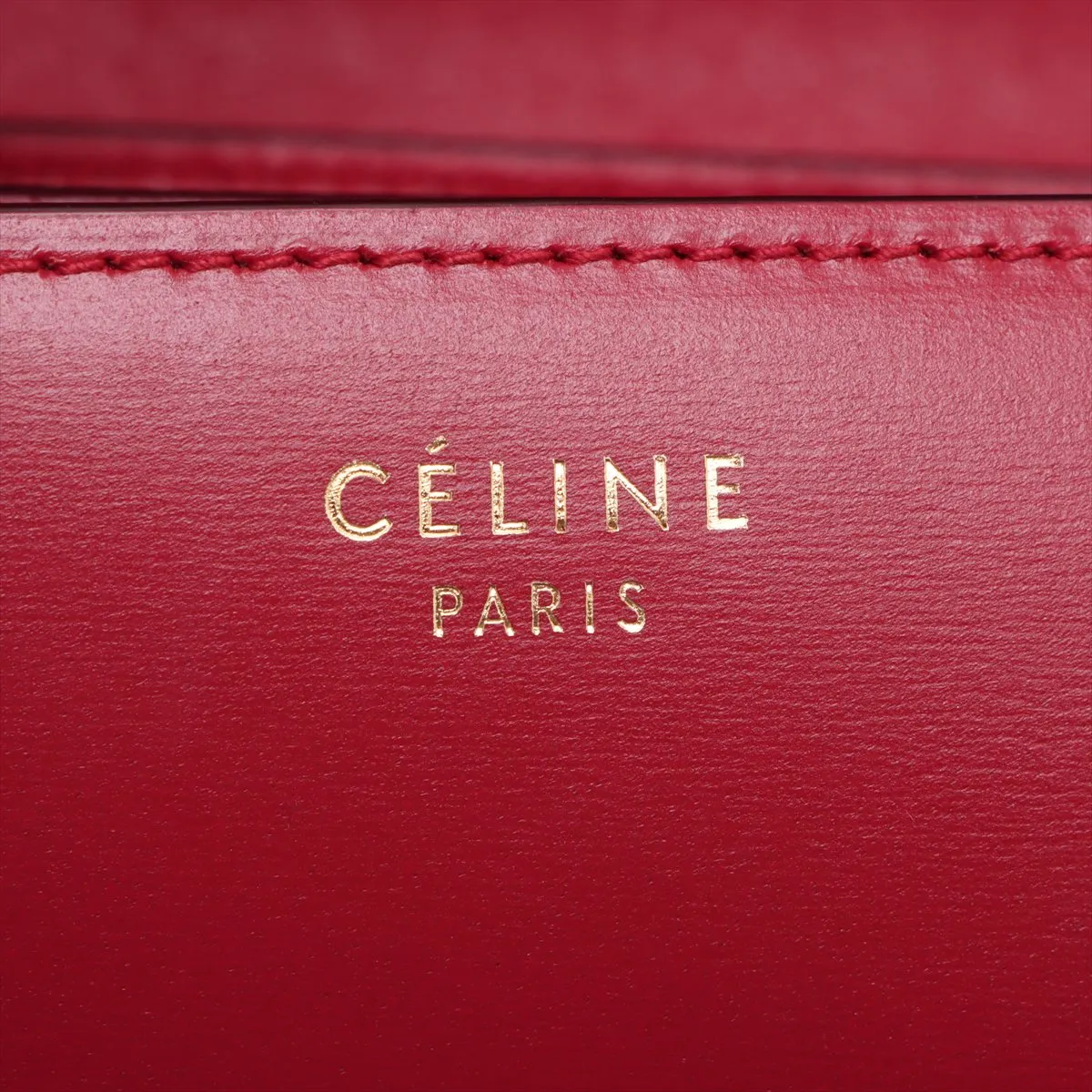 Classic Box Small Leather Shoulder Bag Red — view 9