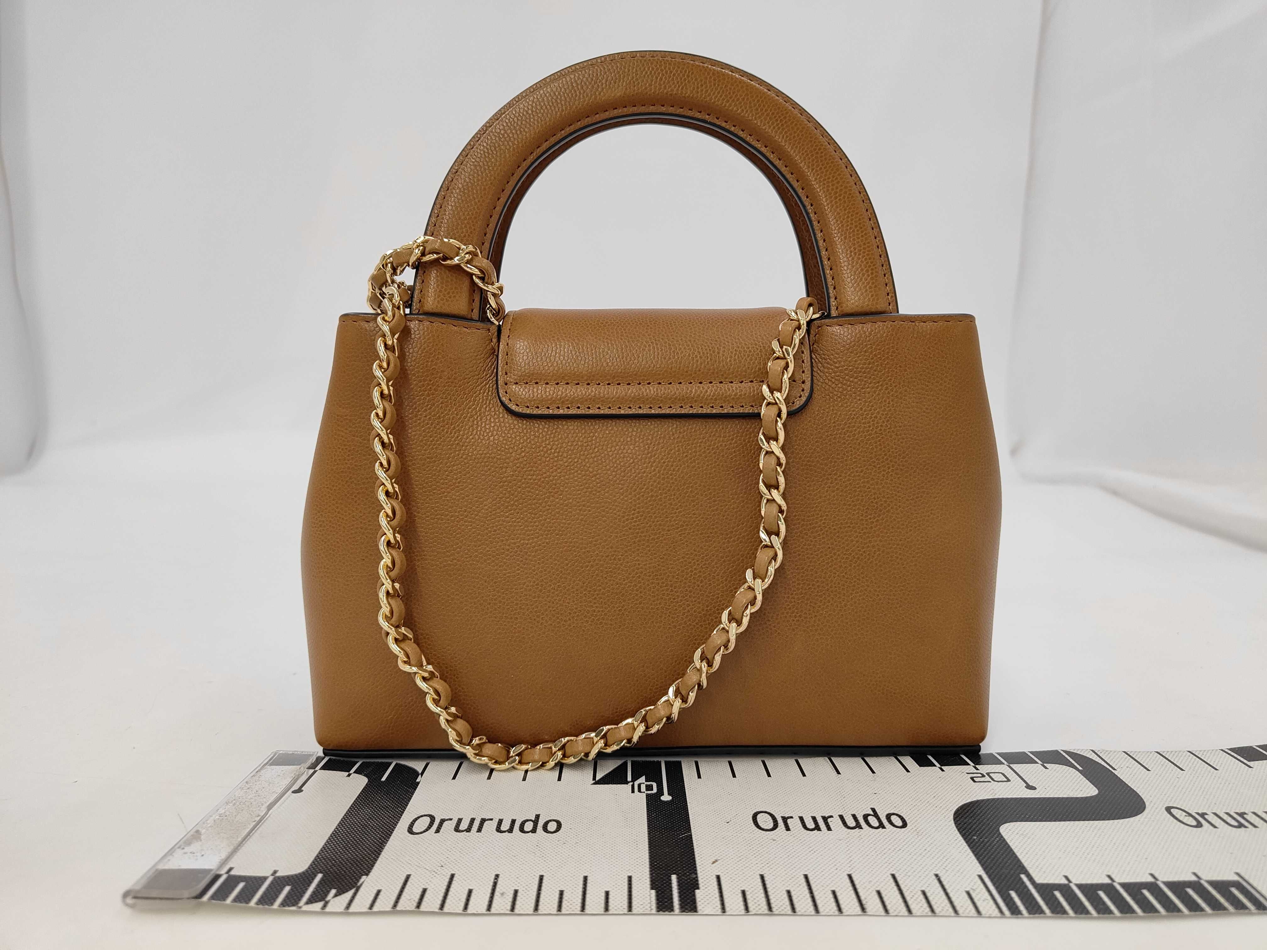 2-Way Chain Shoulder Bag, Caviar Brown GP Handbag — view 2