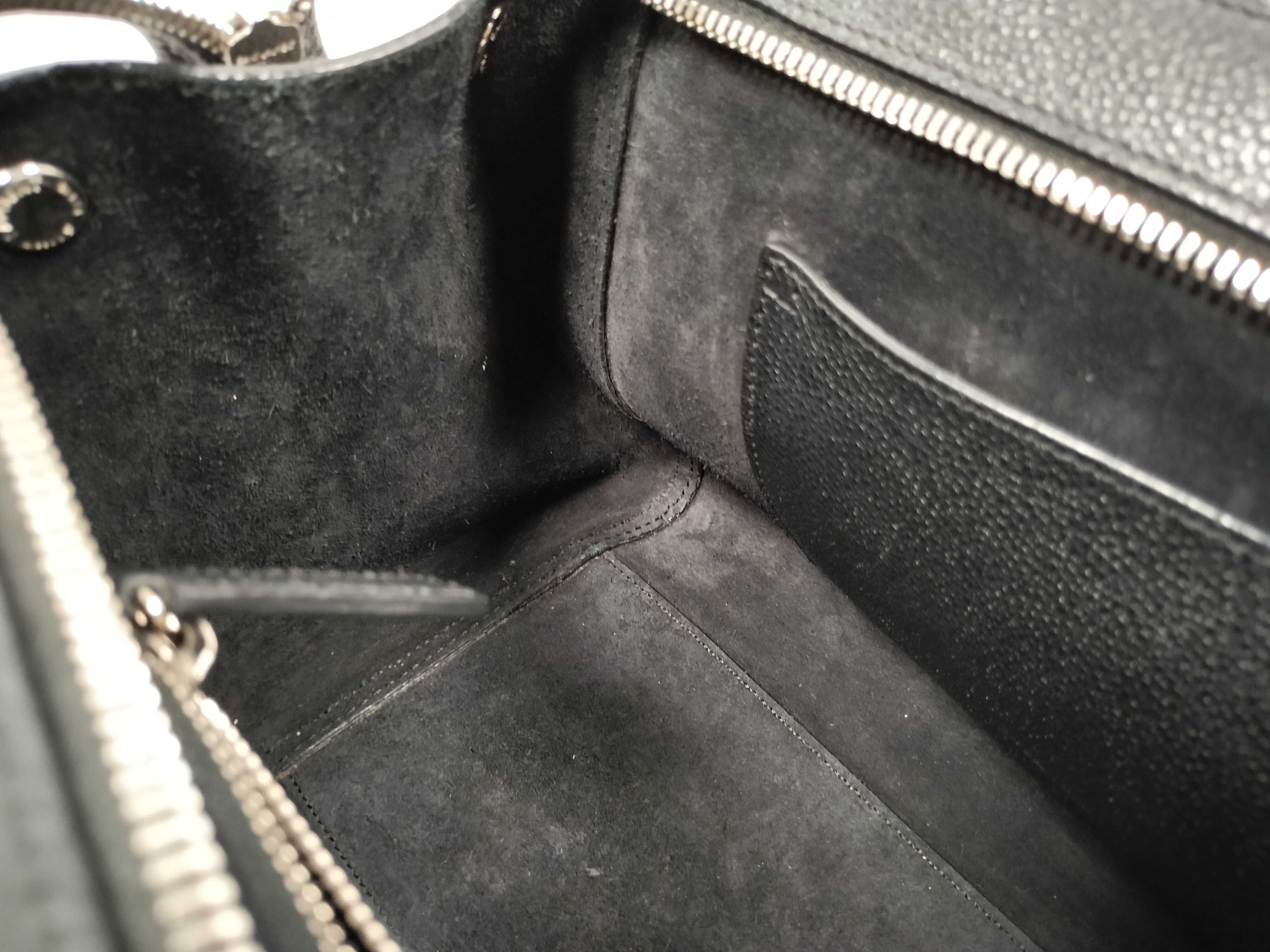 Cabarit Gauche Leather 2-Way Handbag, Black Shoulder Bag — view 14