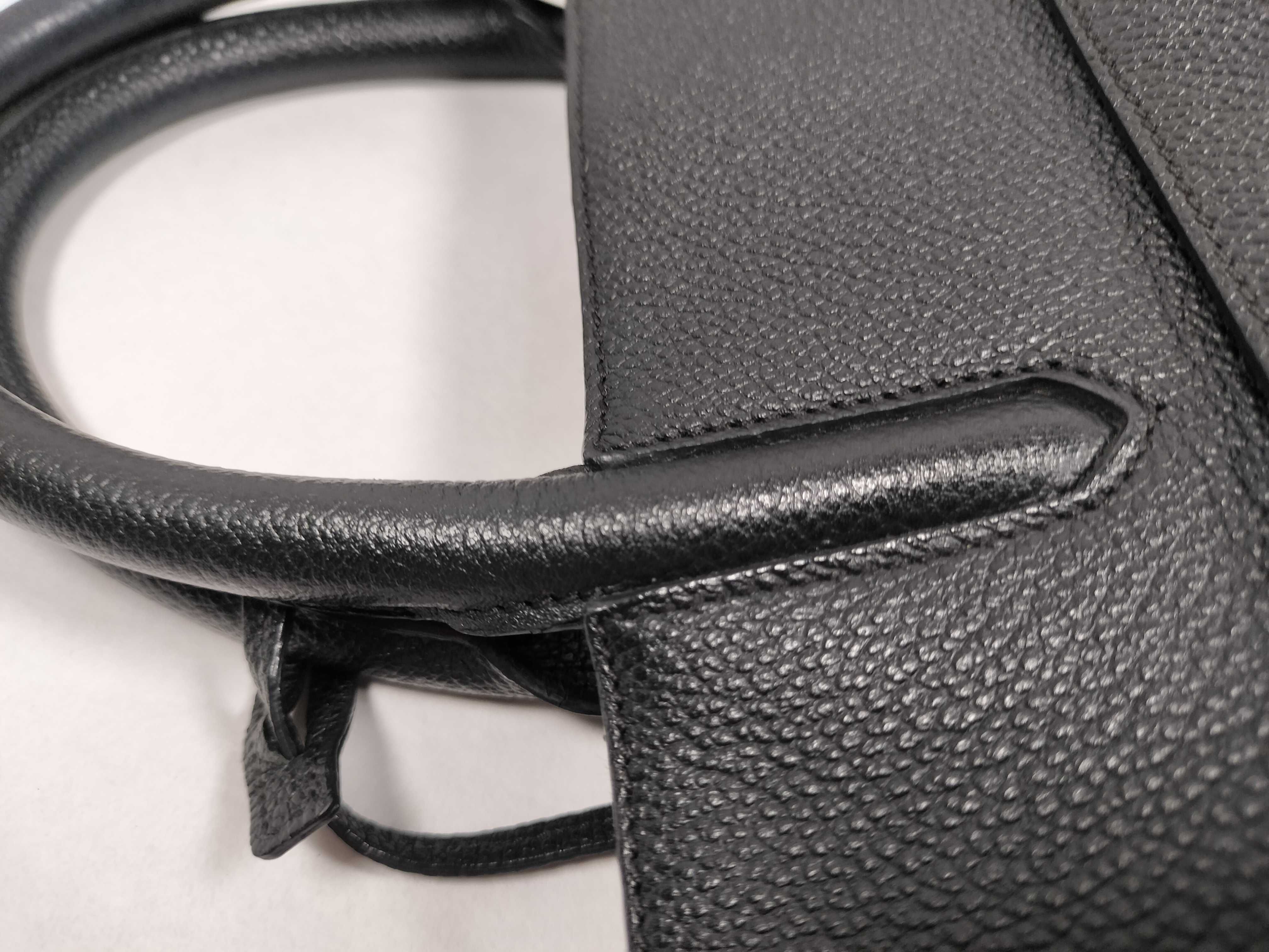 Cabarit Gauche Leather 2-Way Handbag, Black Shoulder Bag — view 5