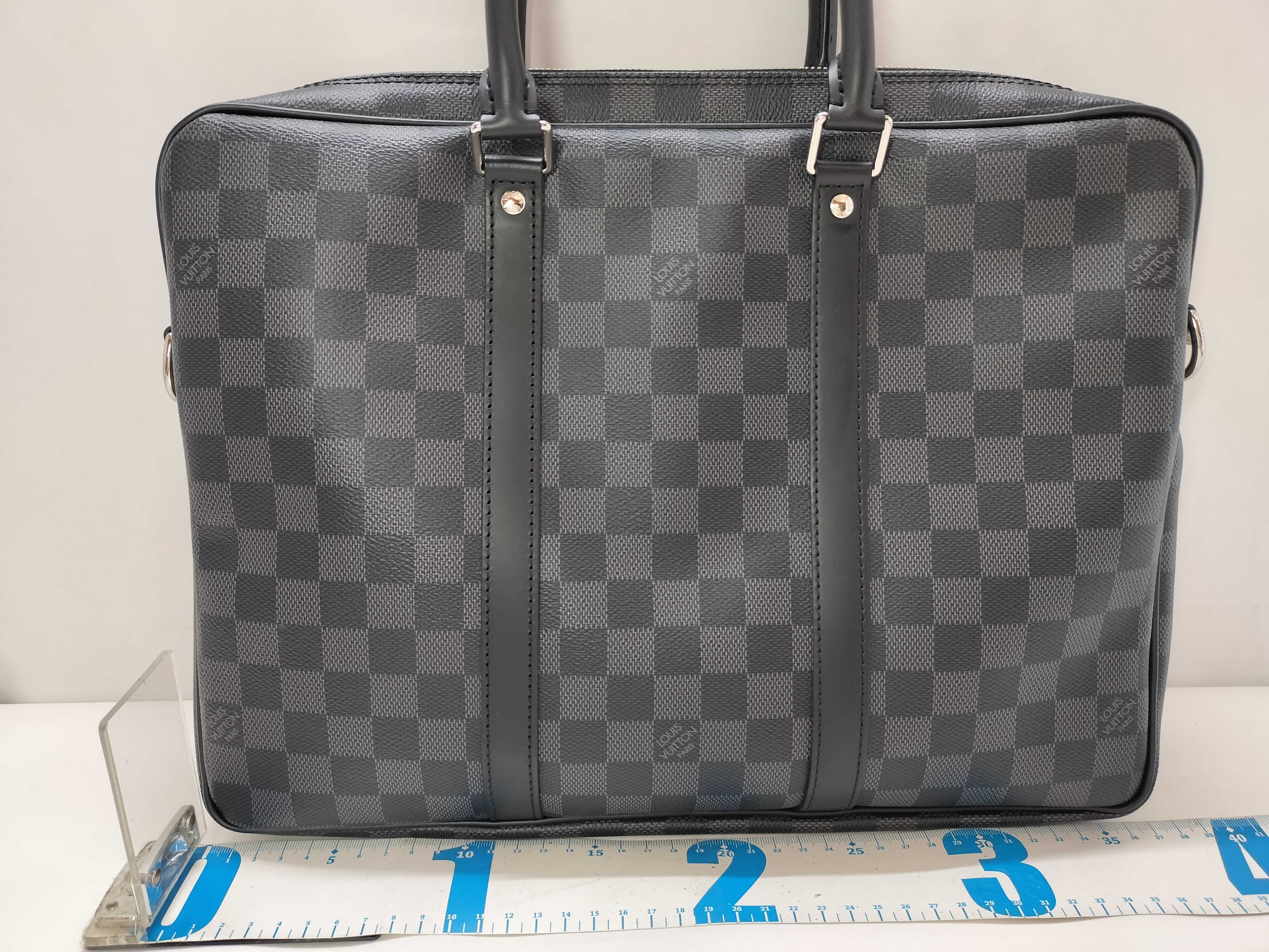 Damier Graphite LV Damier Graphite Porte Documents Voyage M41478 Business Bag — view 2