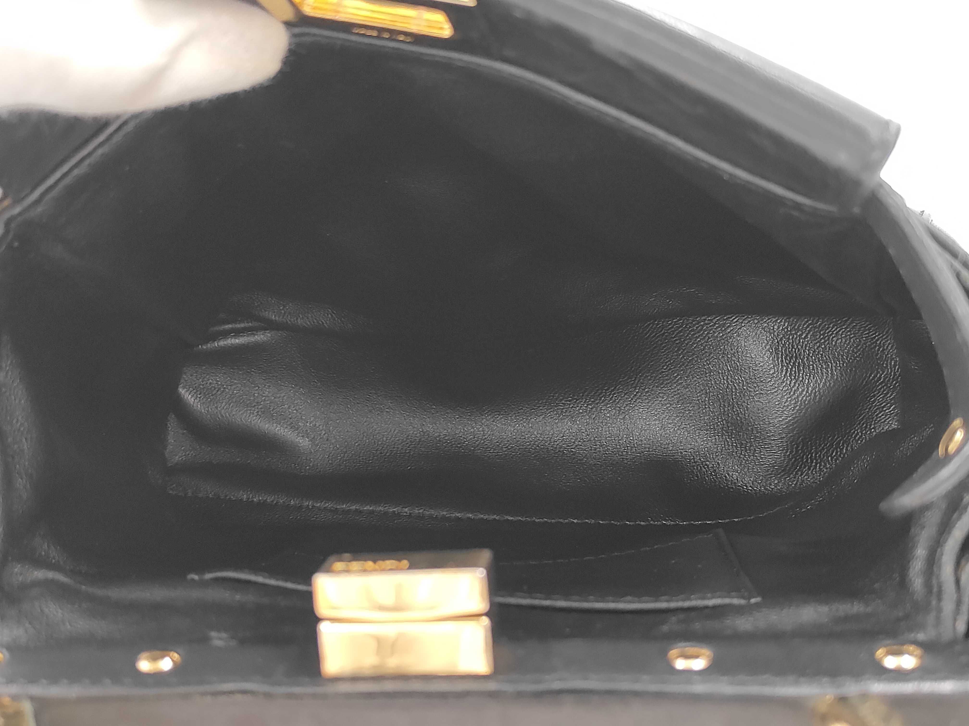 Peekaboo Mini Handbag, Leather, Black Handbag — view 9
