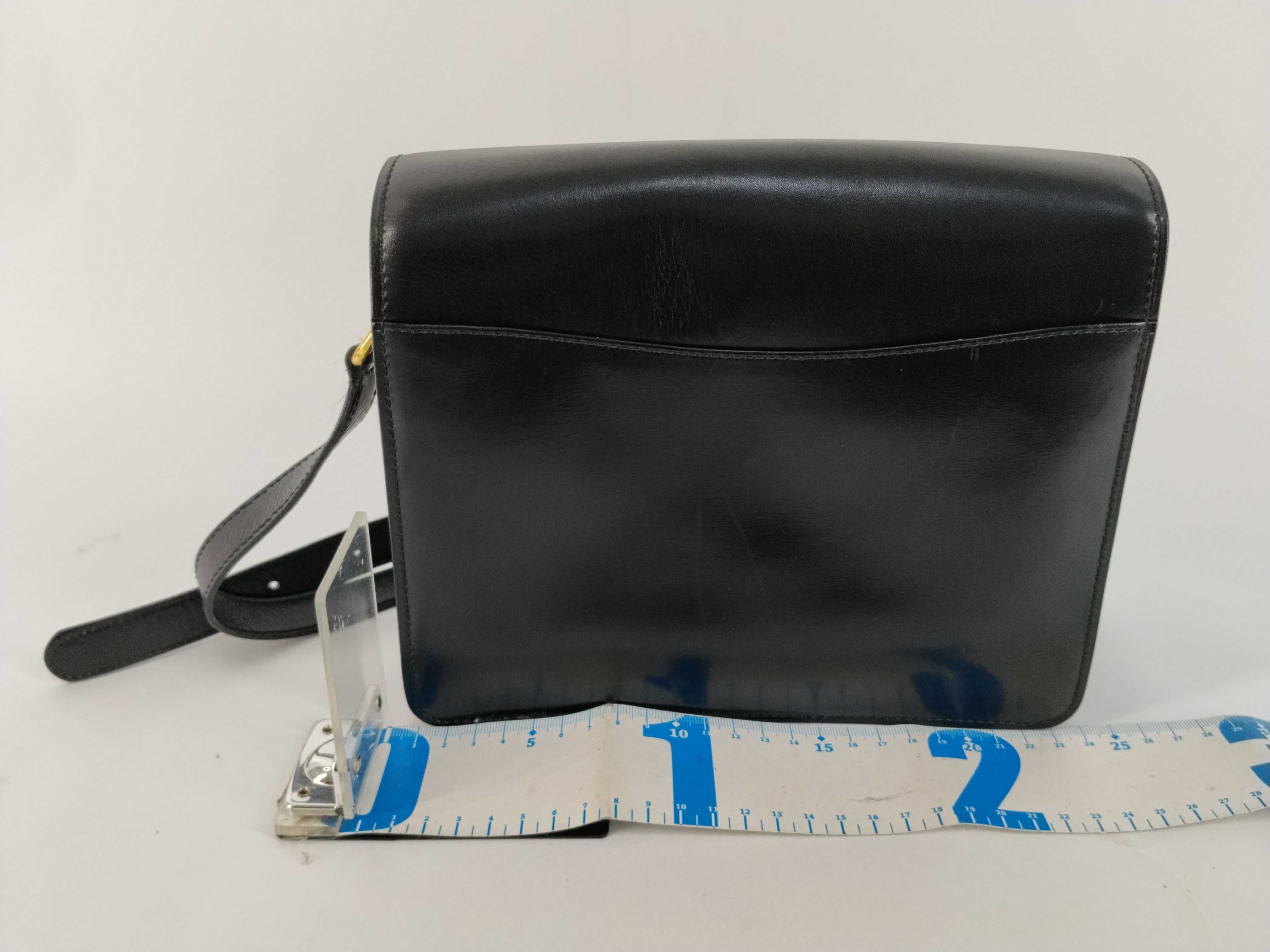 Old Celine Vintage Leather Shoulder Bag — view 2