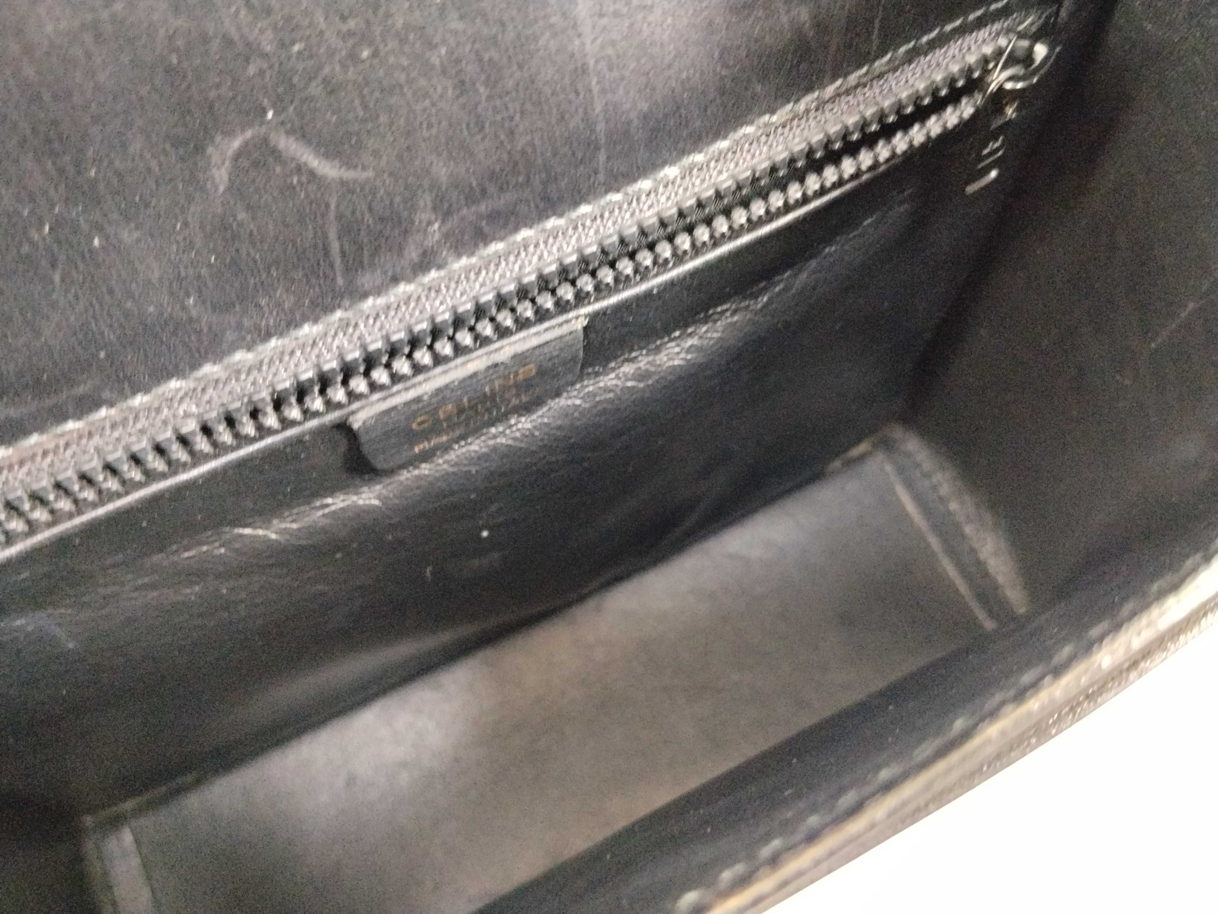Old Celine Vintage Leather Shoulder Bag — view 11