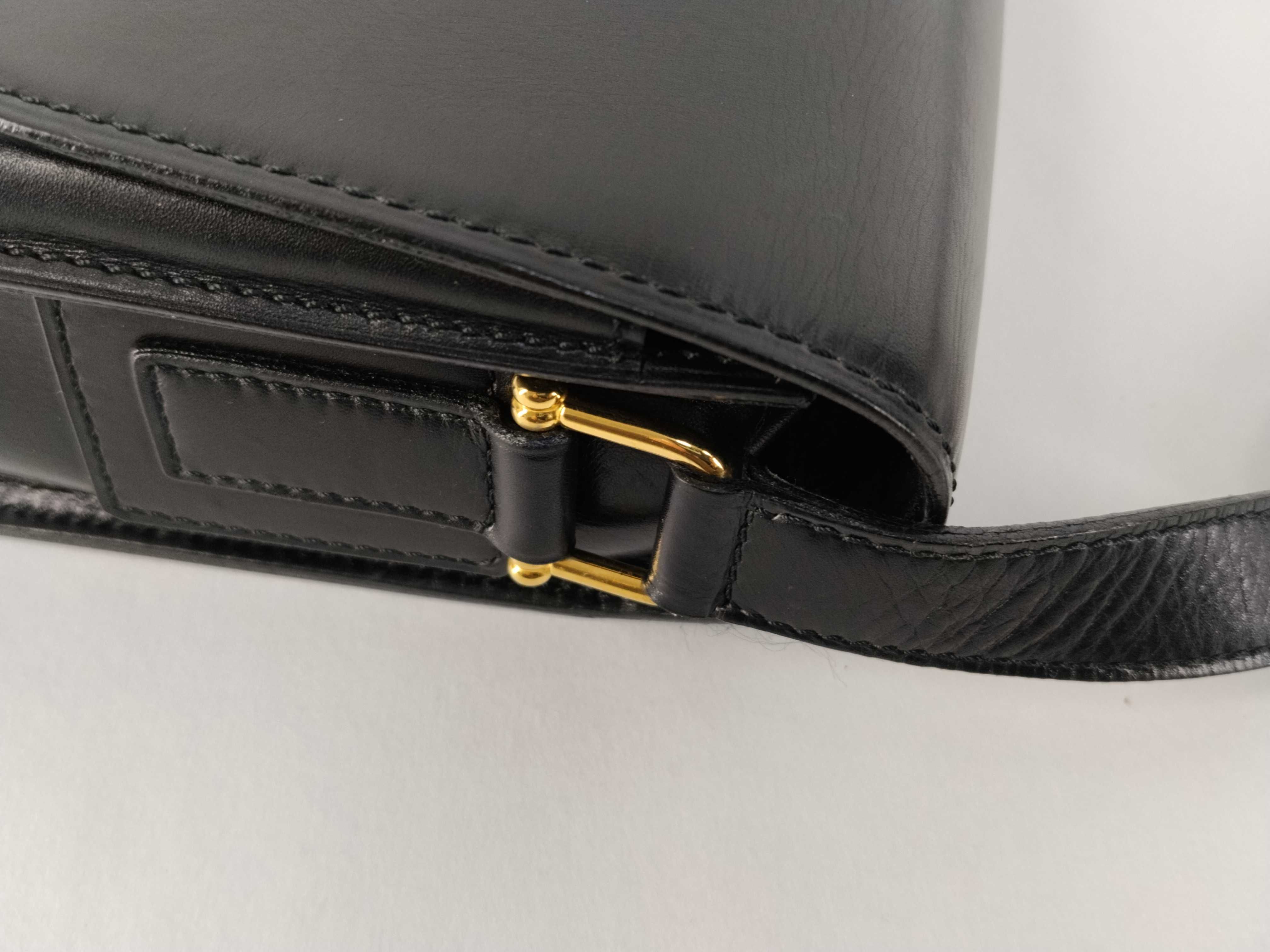 Old Celine Vintage Leather Shoulder Bag — view 5