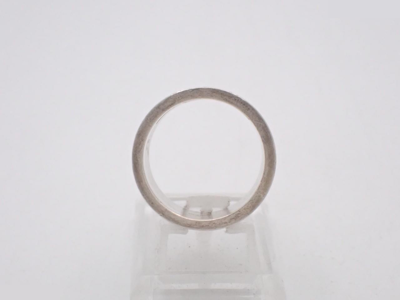 G logo ring, size 59, SV925, 13.0g, stamped 19, actual size #17.5 — view 3