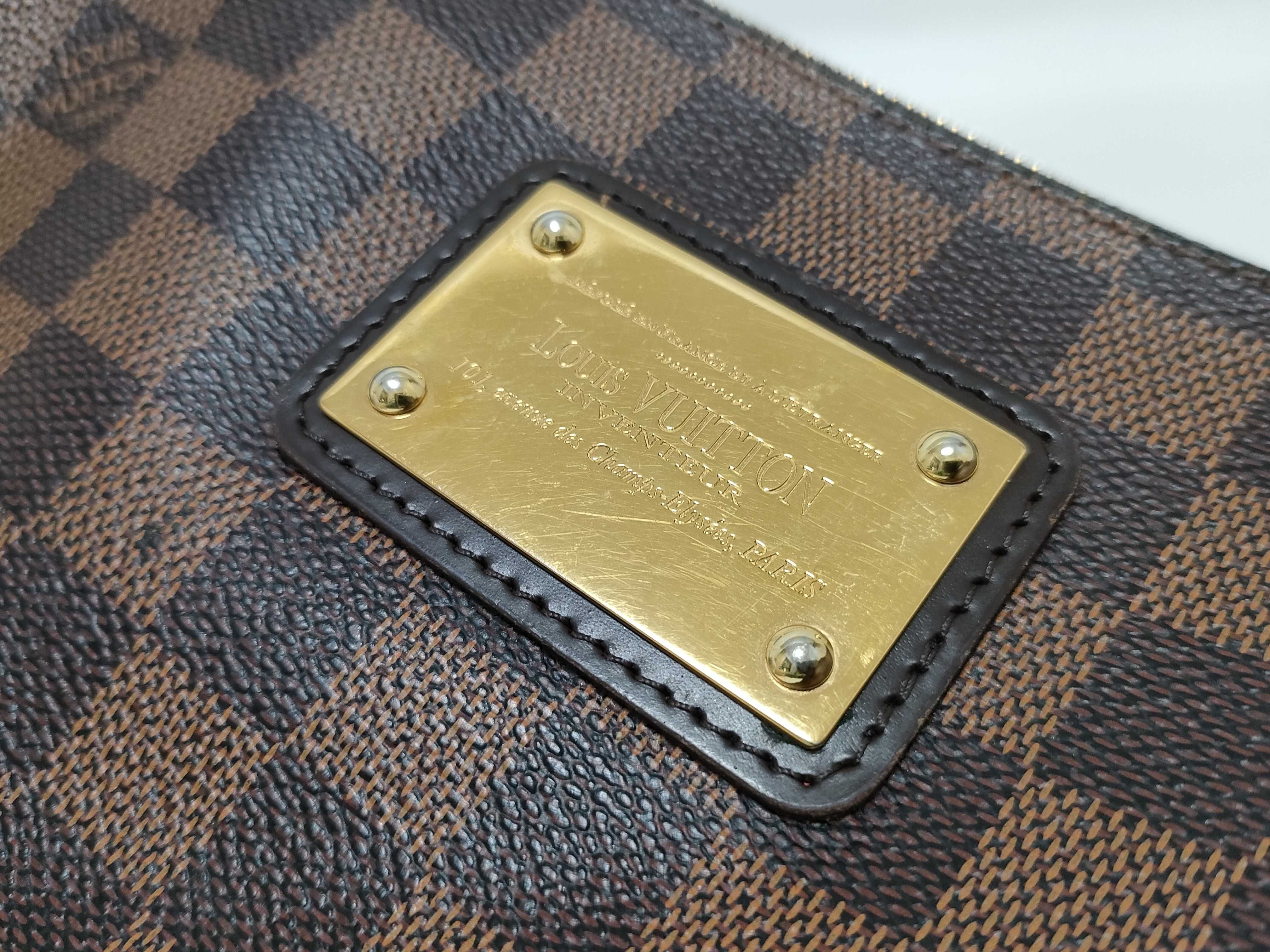 Damier HK-N55213 DU4171 Damier Ebene Canvas Brown Shoulder Bag — view 12