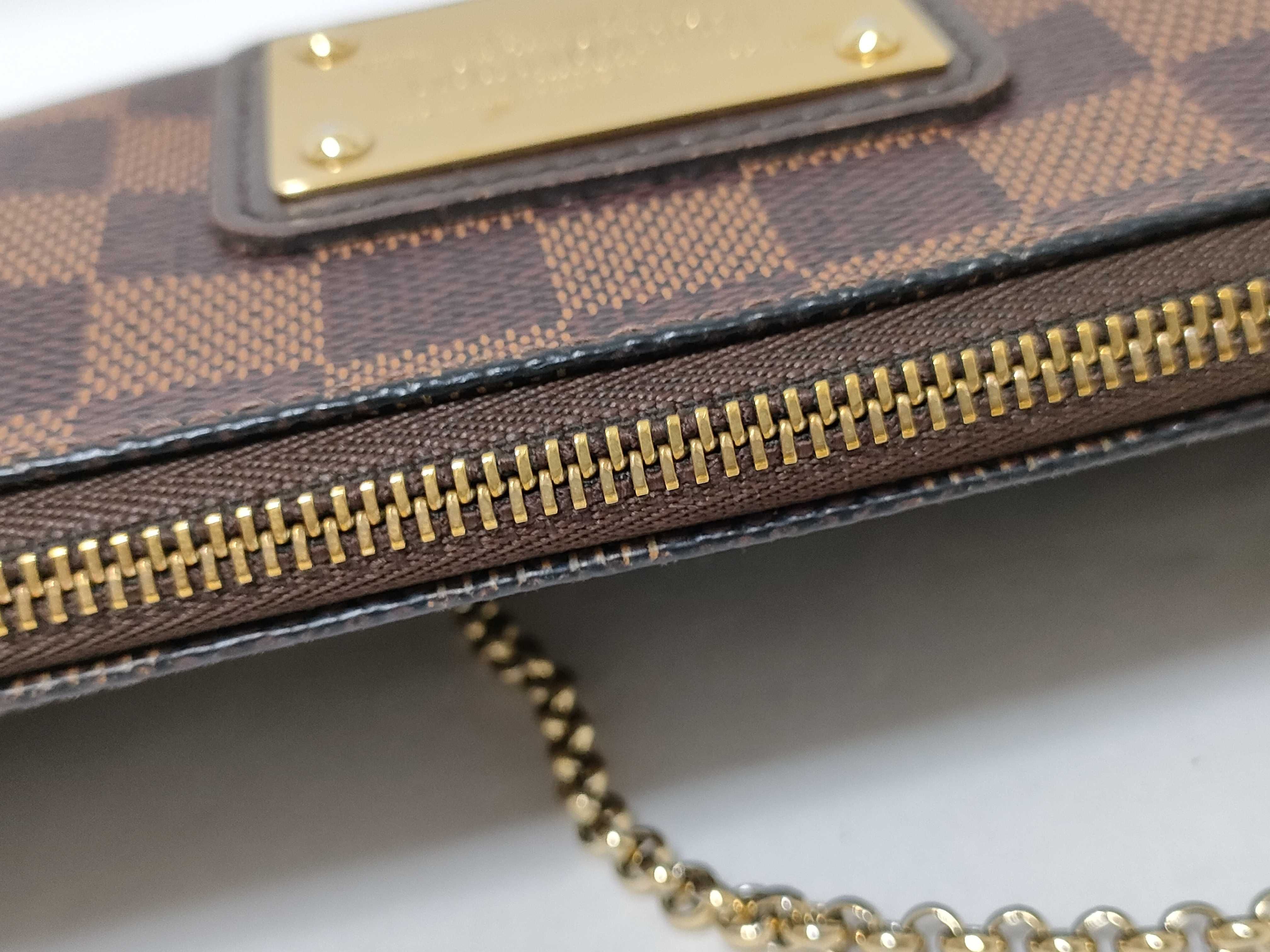 Damier HK-N55213 DU4171 Damier Ebene Canvas Brown Shoulder Bag — view 8