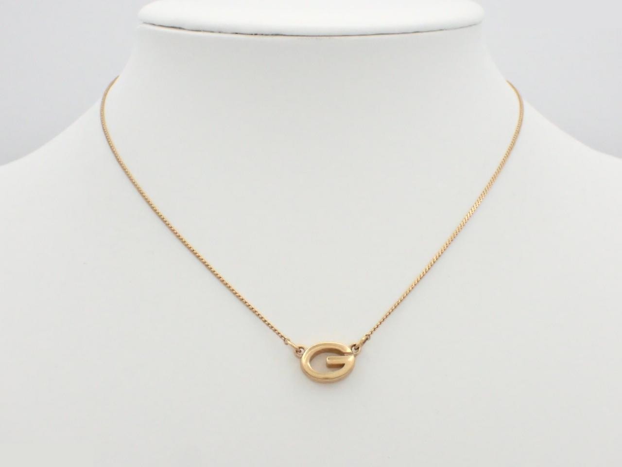 Gold necklace, chain approximately 38cm — view 3