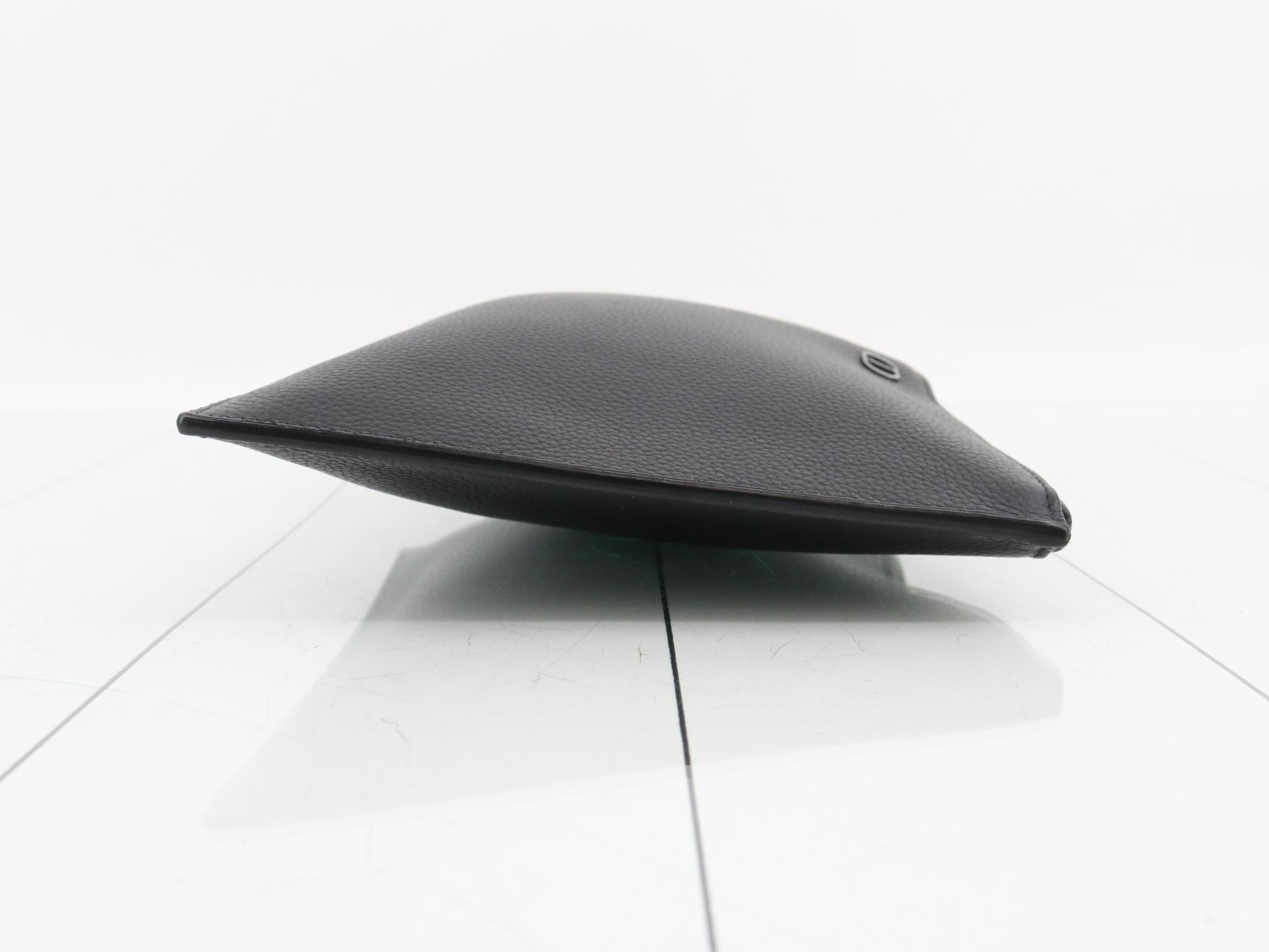 Clutch pouch, black, with strap — view 3