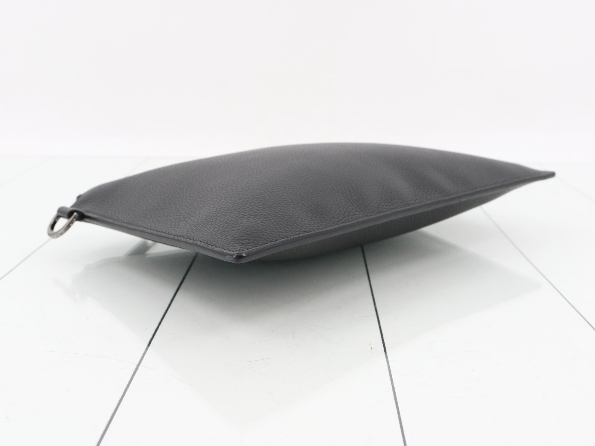 Clutch pouch, black, with strap — view 5