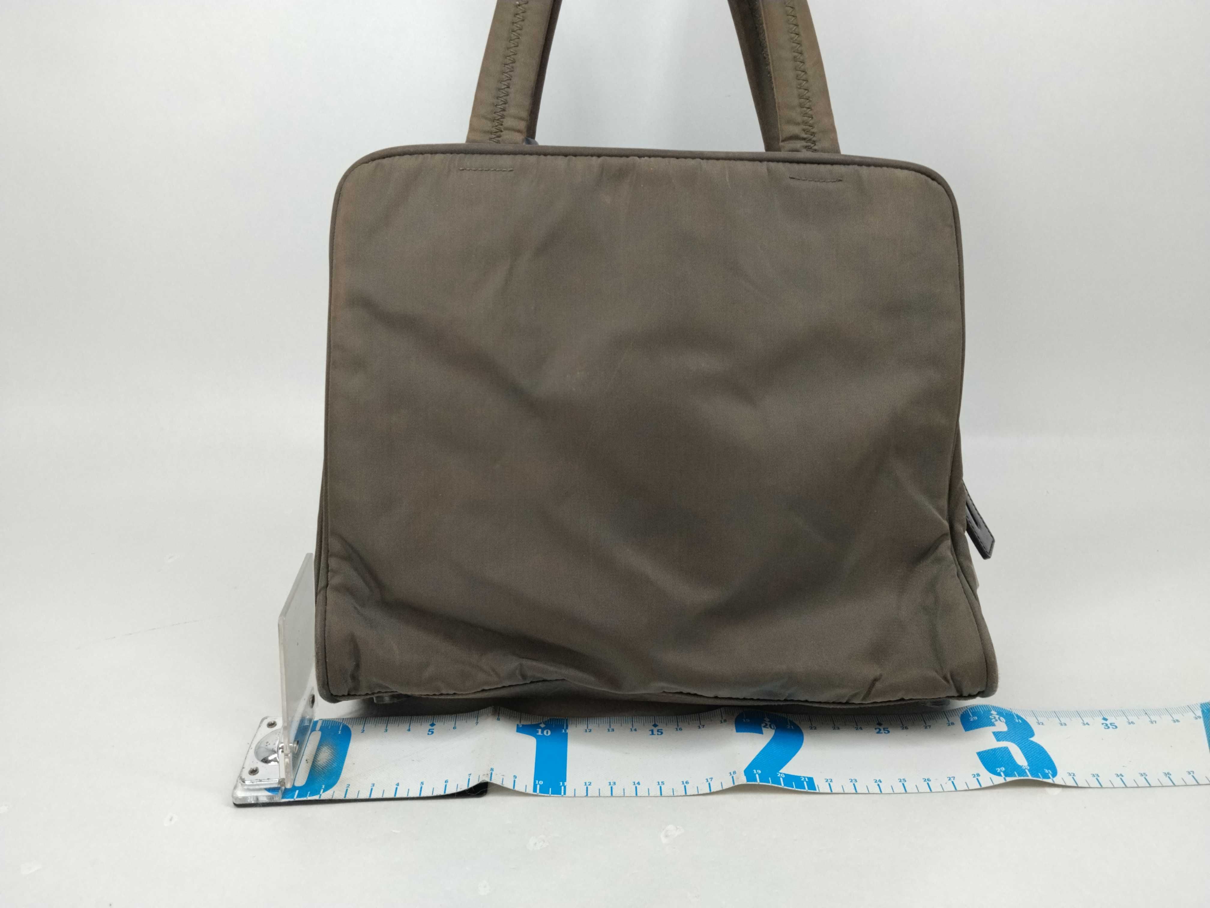 Nylon Handbag Khaki Tote Bag — view 2