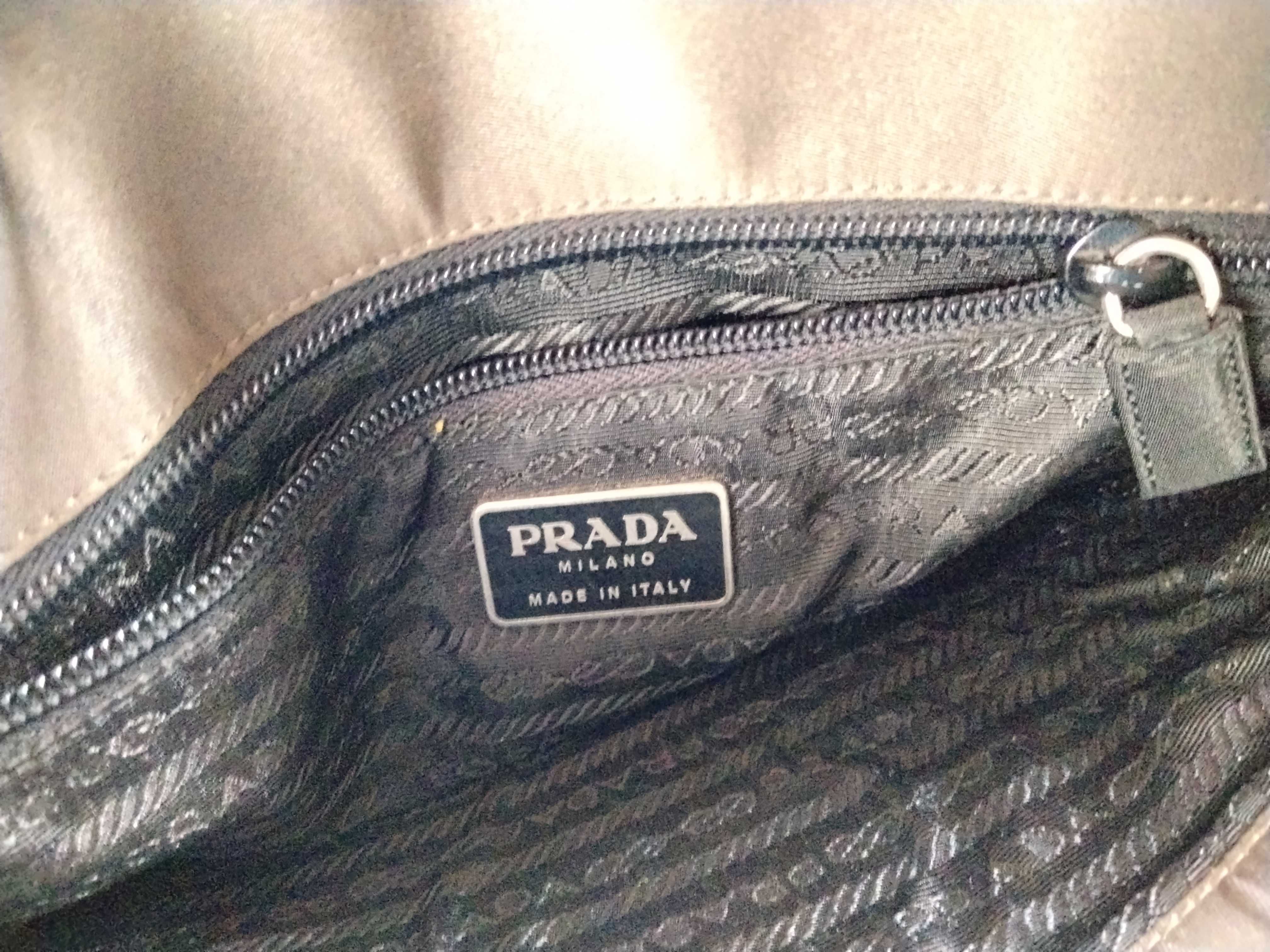 Nylon Handbag Khaki Tote Bag — view 12