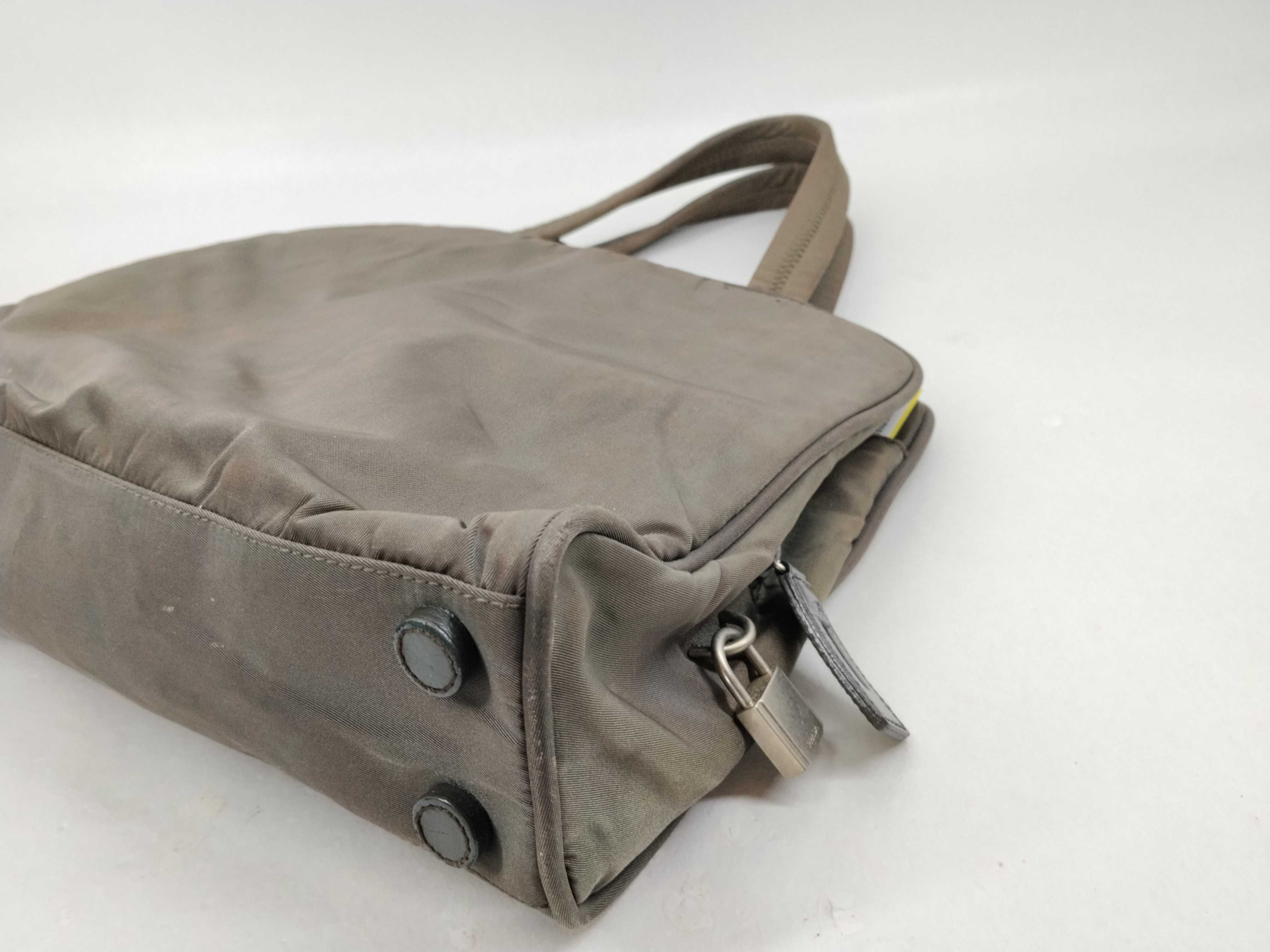 Nylon Handbag Khaki Tote Bag — view 7