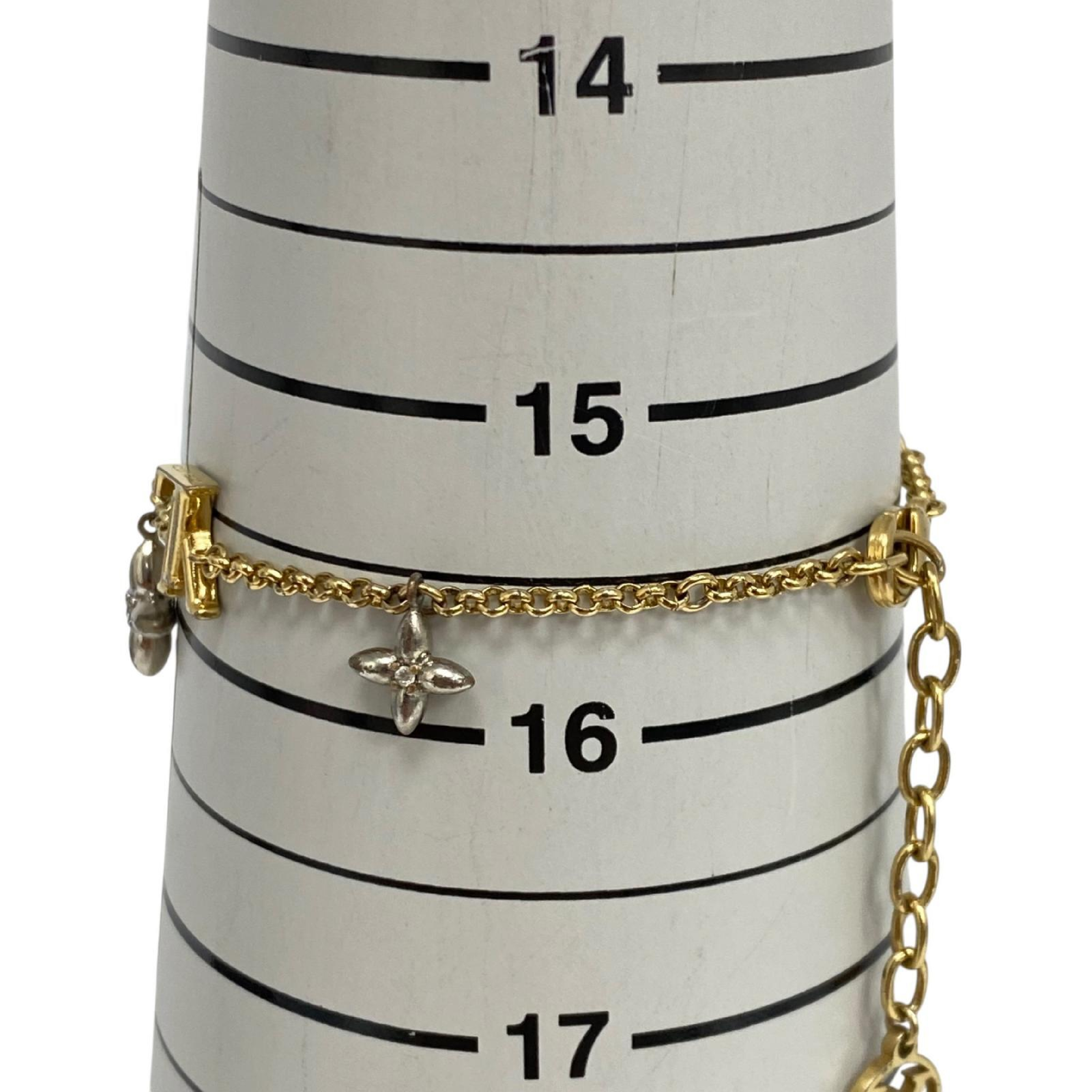【*Shipped from: Hong Kong*】LOUIS VUITTON ( ) Gold-colored Metal Monogram Glam Bracelet M1044A Bracelet/Bangle — view 11