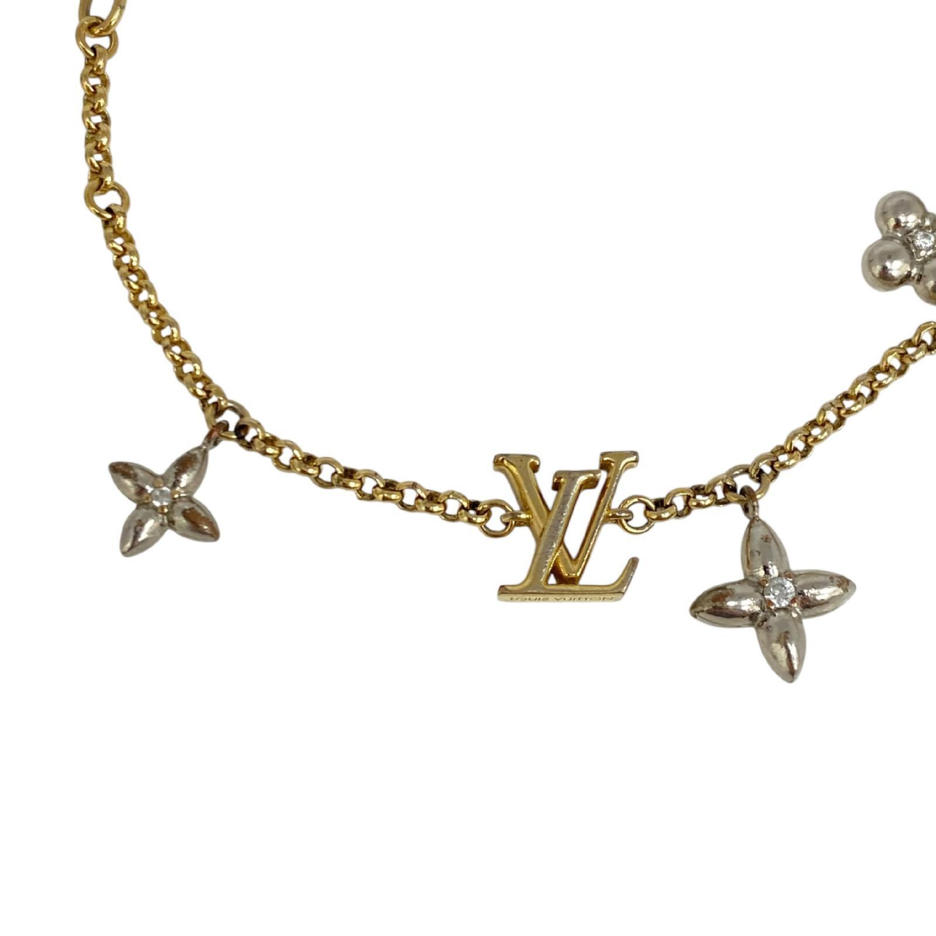 【*Shipped from: Hong Kong*】LOUIS VUITTON ( ) Gold-colored Metal Monogram Glam Bracelet M1044A Bracelet/Bangle — view 4
