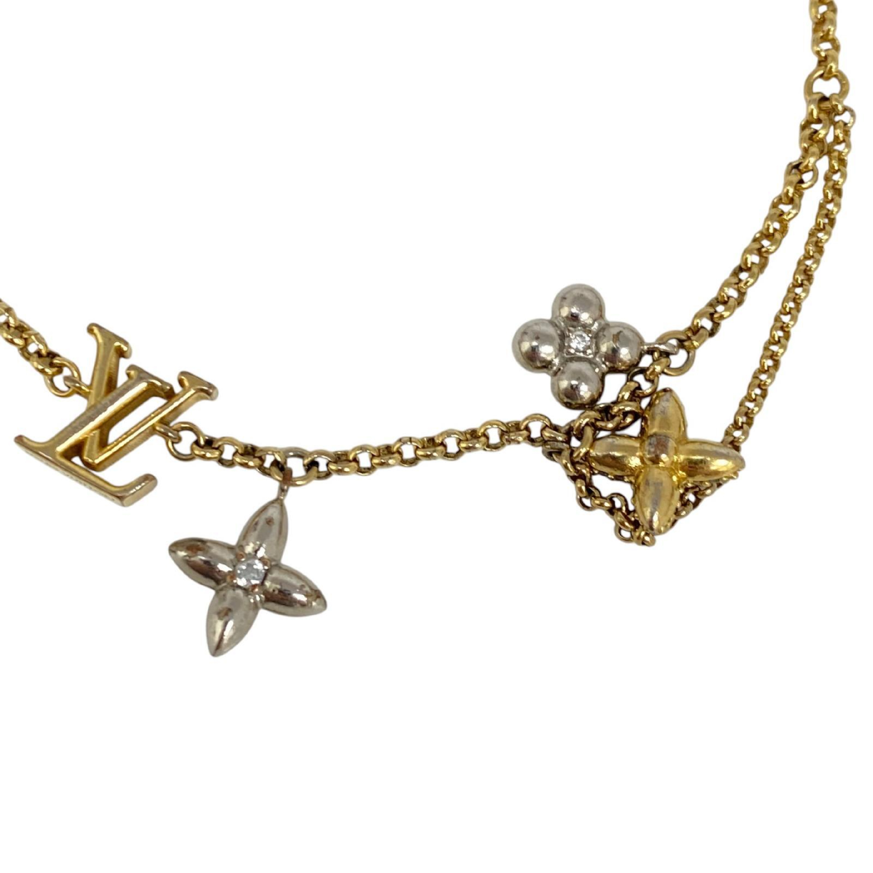 【*Shipped from: Hong Kong*】LOUIS VUITTON ( ) Gold-colored Metal Monogram Glam Bracelet M1044A Bracelet/Bangle — view 5