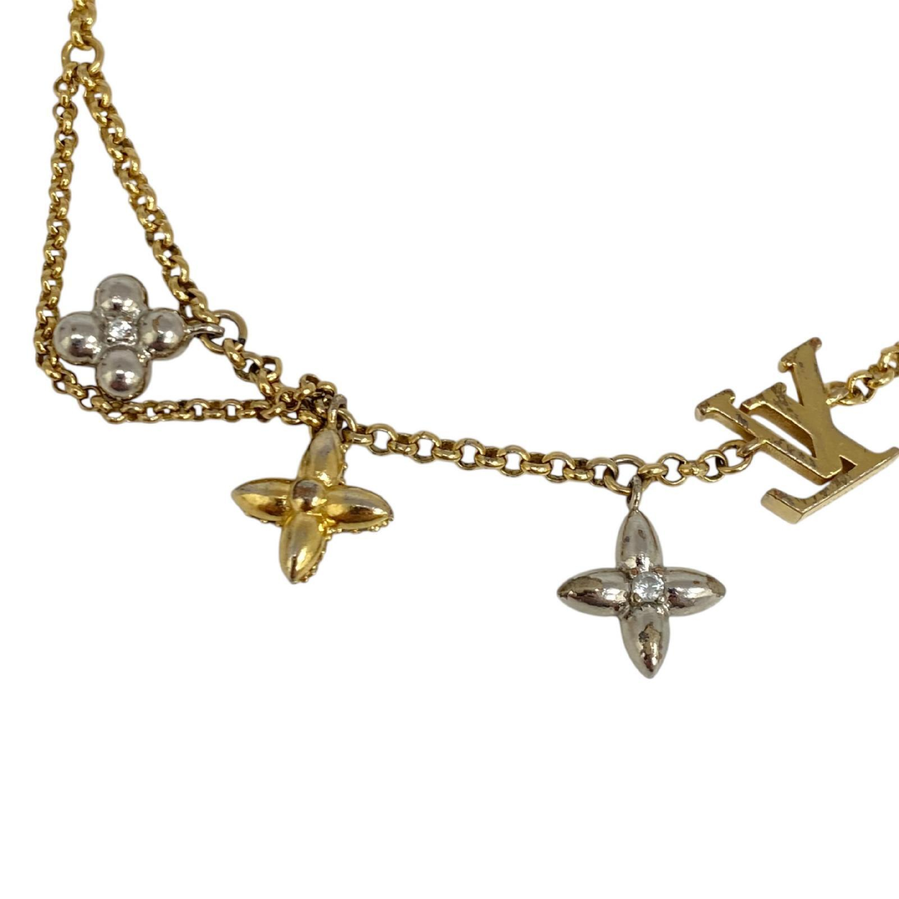 【*Shipped from: Hong Kong*】LOUIS VUITTON ( ) Gold-colored Metal Monogram Glam Bracelet M1044A Bracelet/Bangle — view 6