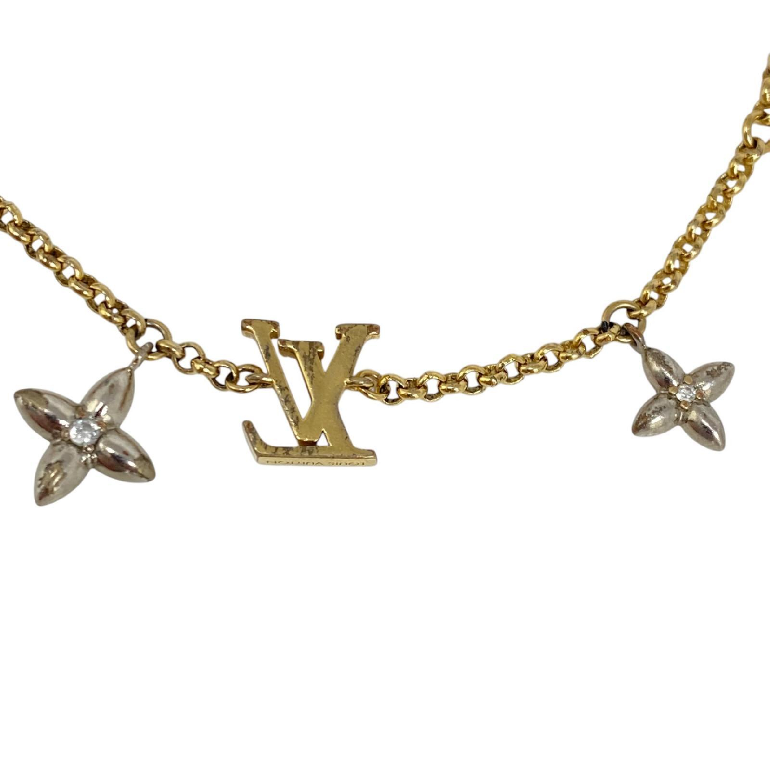 【*Shipped from: Hong Kong*】LOUIS VUITTON ( ) Gold-colored Metal Monogram Glam Bracelet M1044A Bracelet/Bangle — view 7