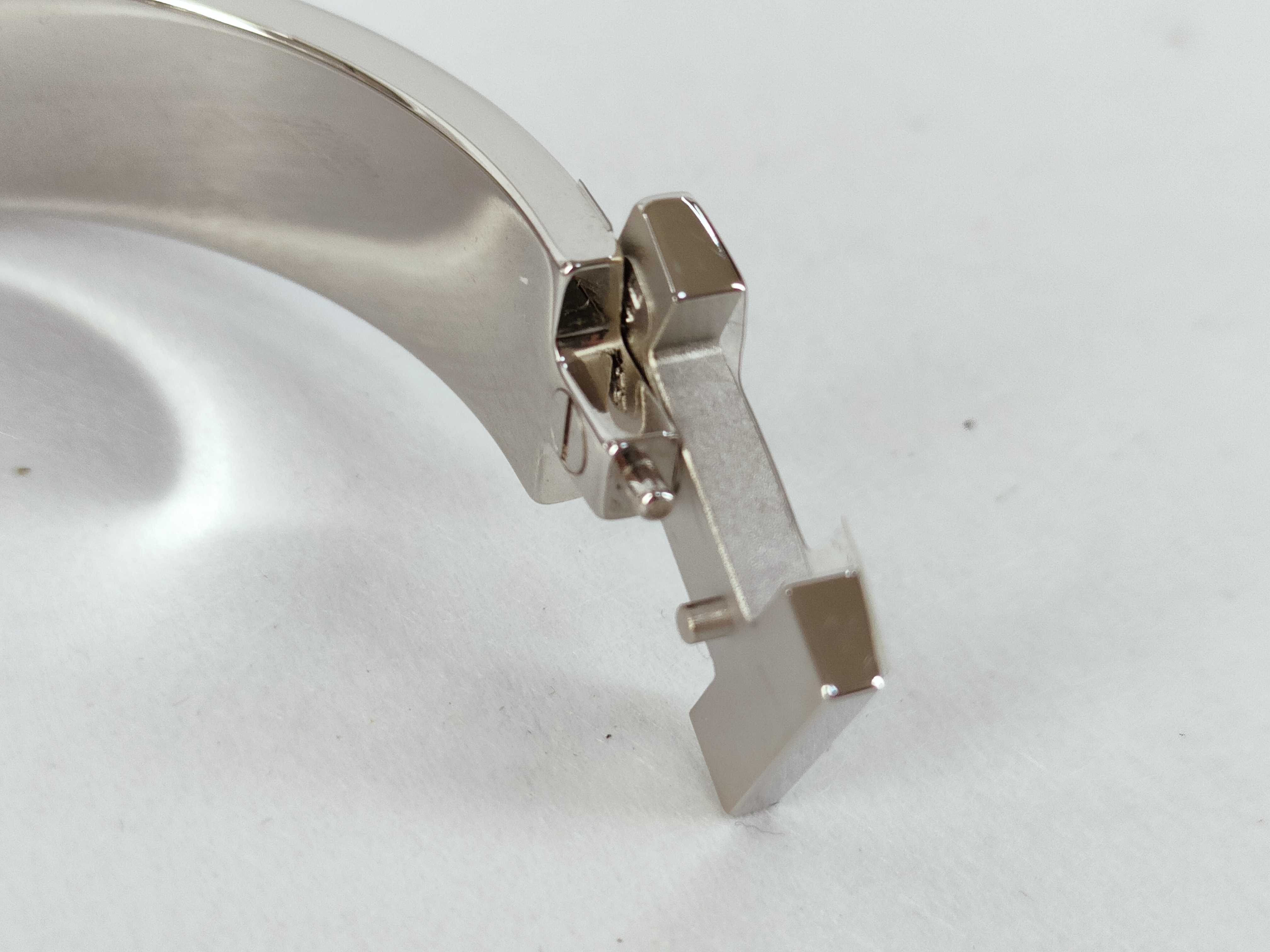 Click H Bangle, Silver x Orange, Bracelet/Bangle — view 8