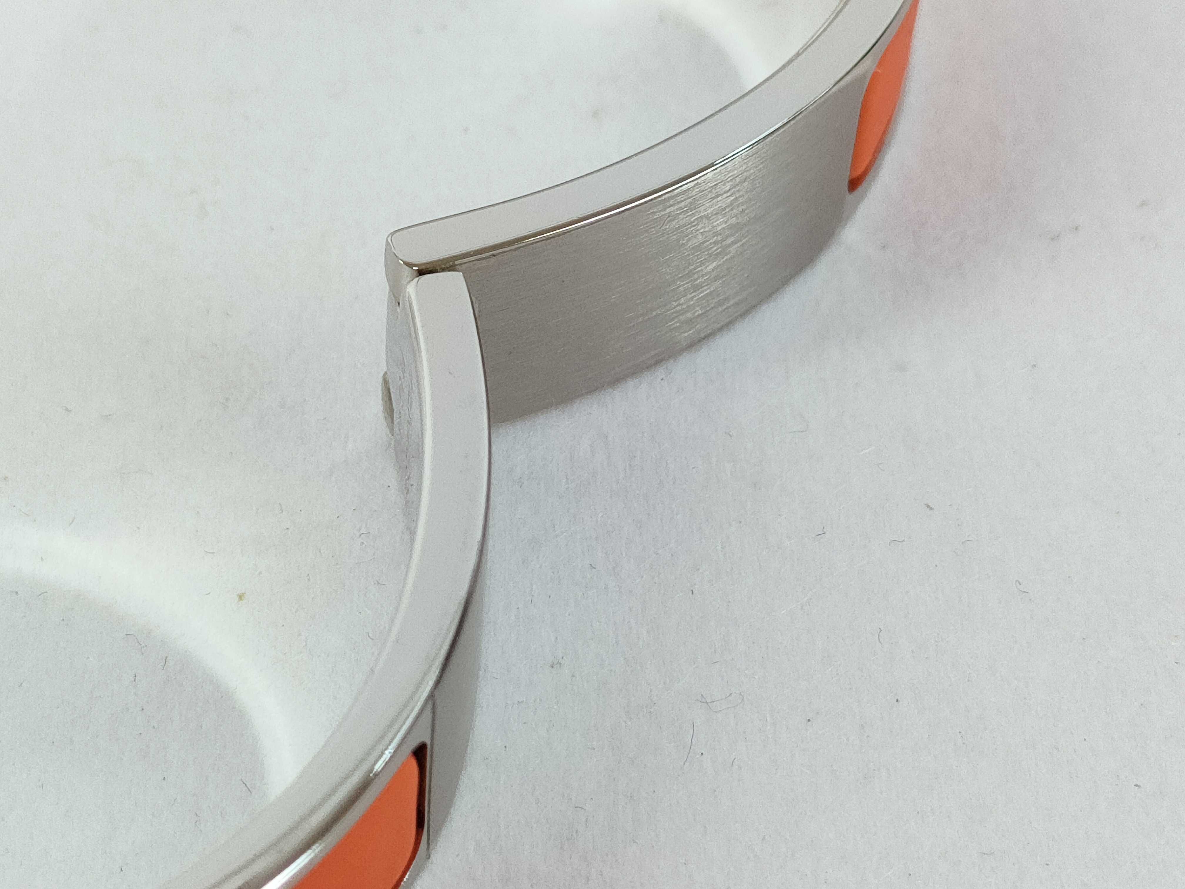 Click H Bangle, Silver x Orange, Bracelet/Bangle — view 10