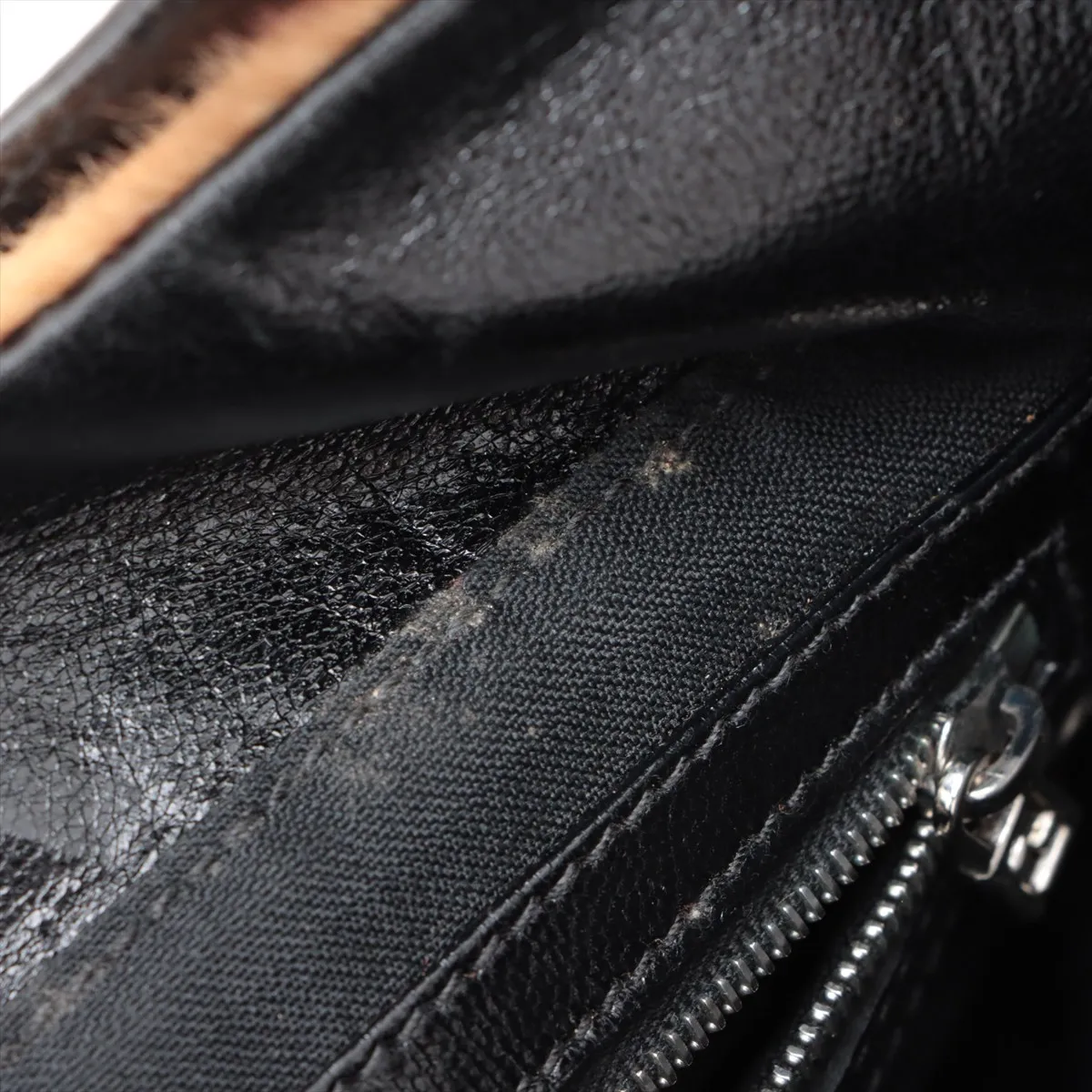 Haraco x Leather Shoulder Bag Brown x Black — view 13