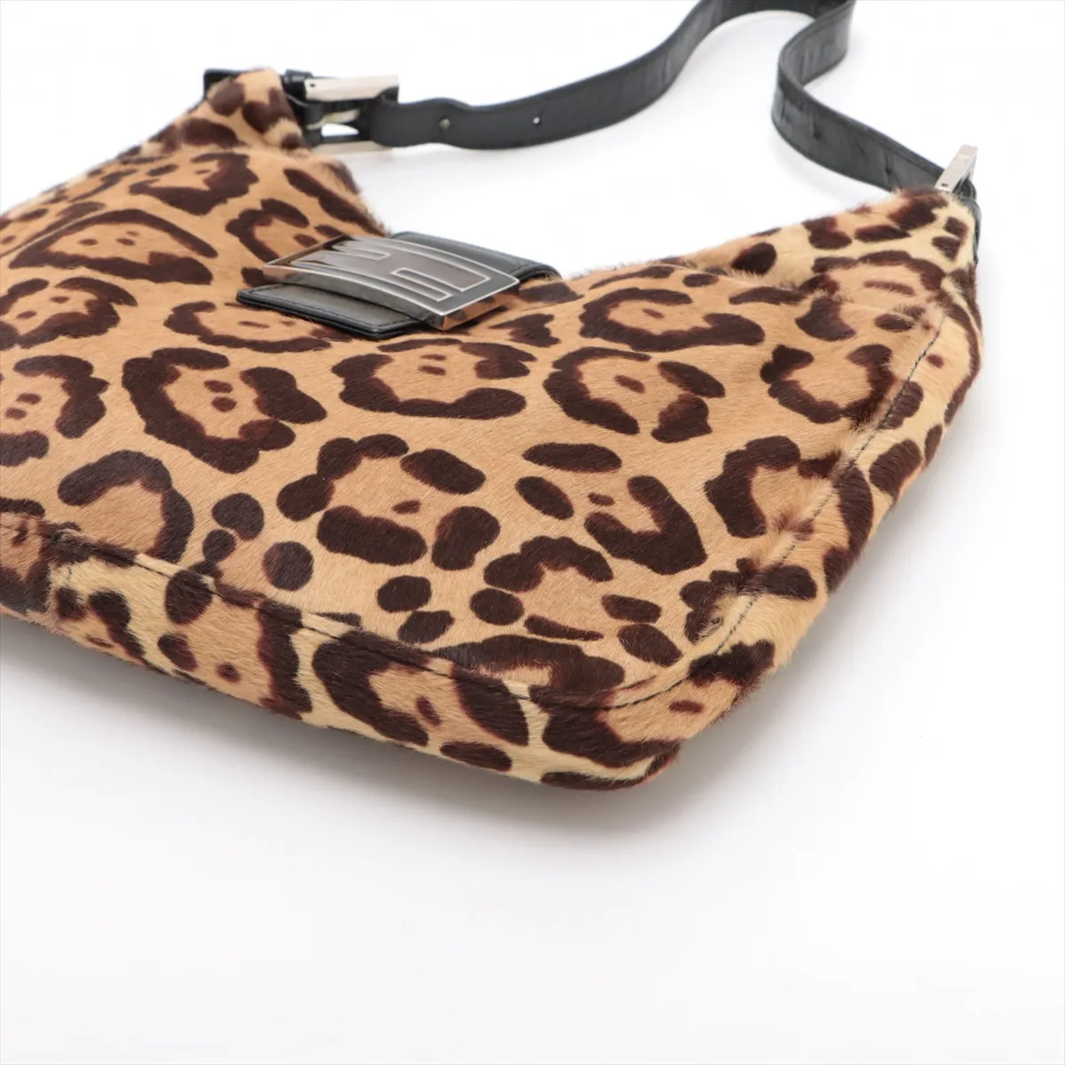 Haraco x Leather Shoulder Bag Brown x Black — view 3
