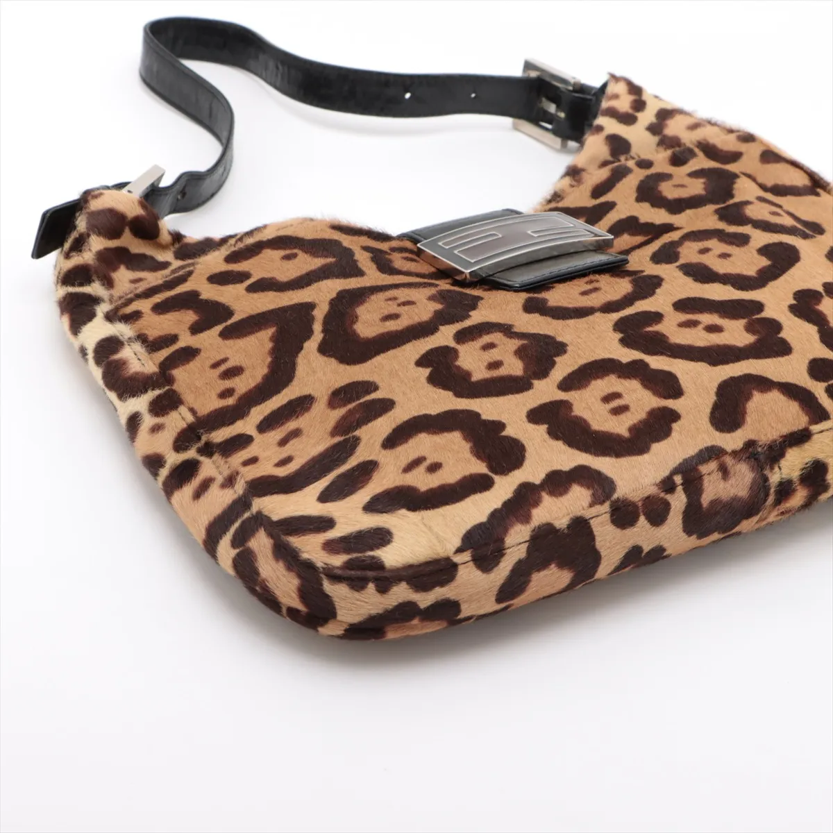 Haraco x Leather Shoulder Bag Brown x Black — view 4