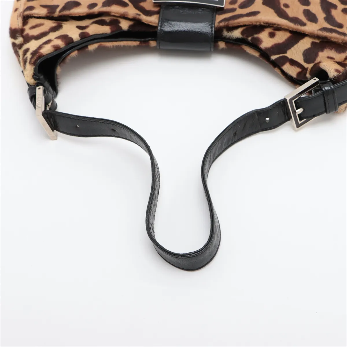 Haraco x Leather Shoulder Bag Brown x Black — view 5