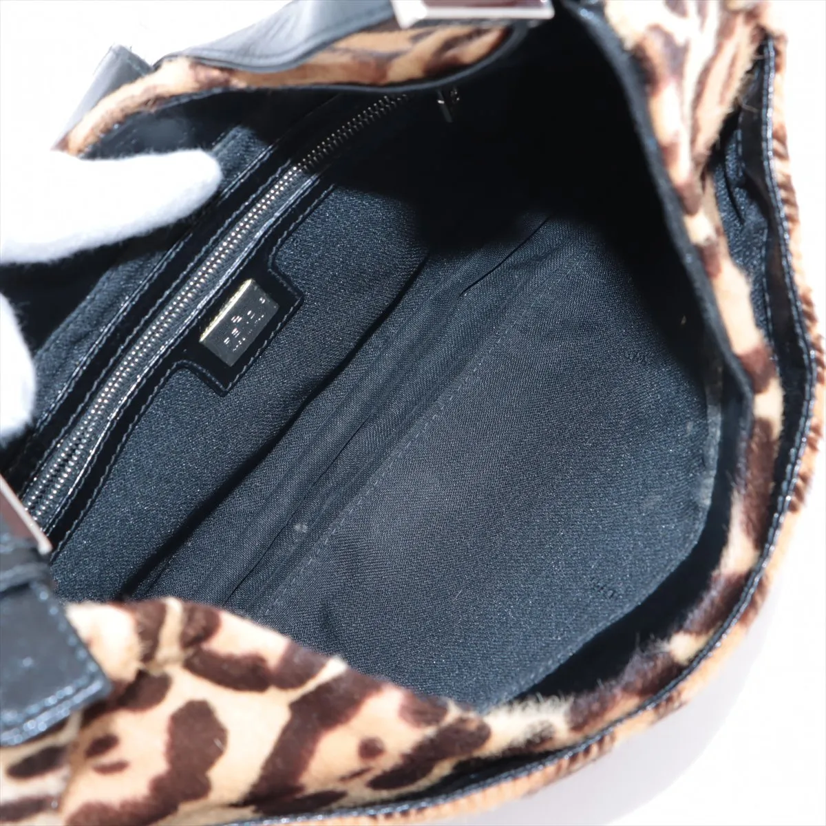 Haraco x Leather Shoulder Bag Brown x Black — view 7