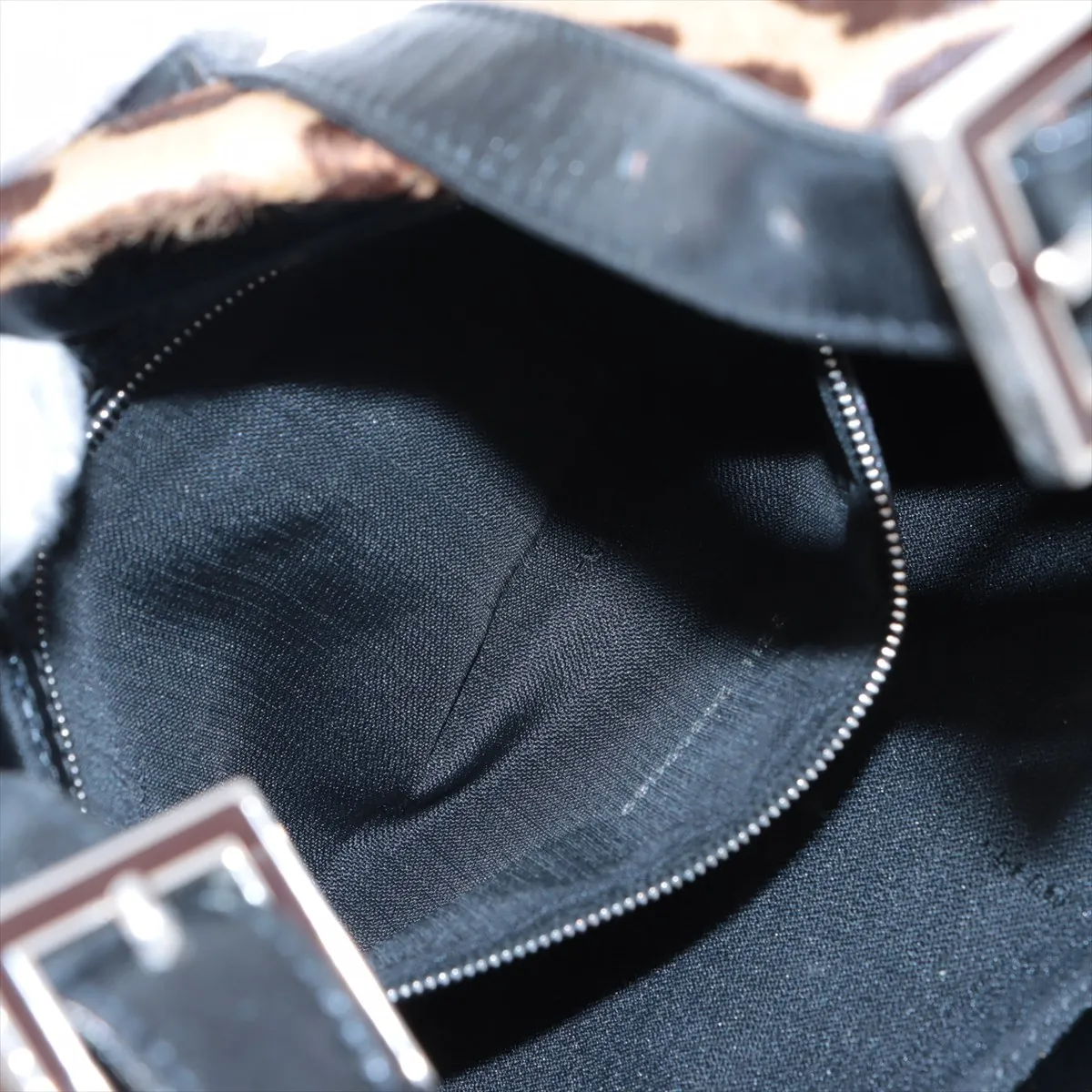 Haraco x Leather Shoulder Bag Brown x Black — view 8