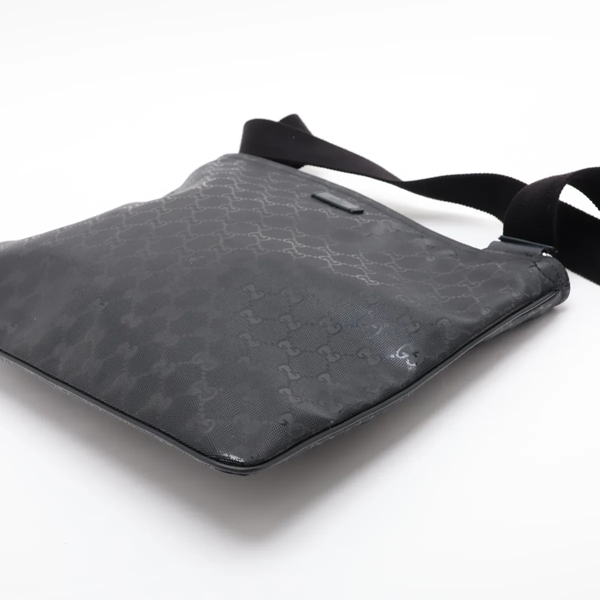 GG Imprime PVC Shoulder Bag, Gray, 201446 — view 3