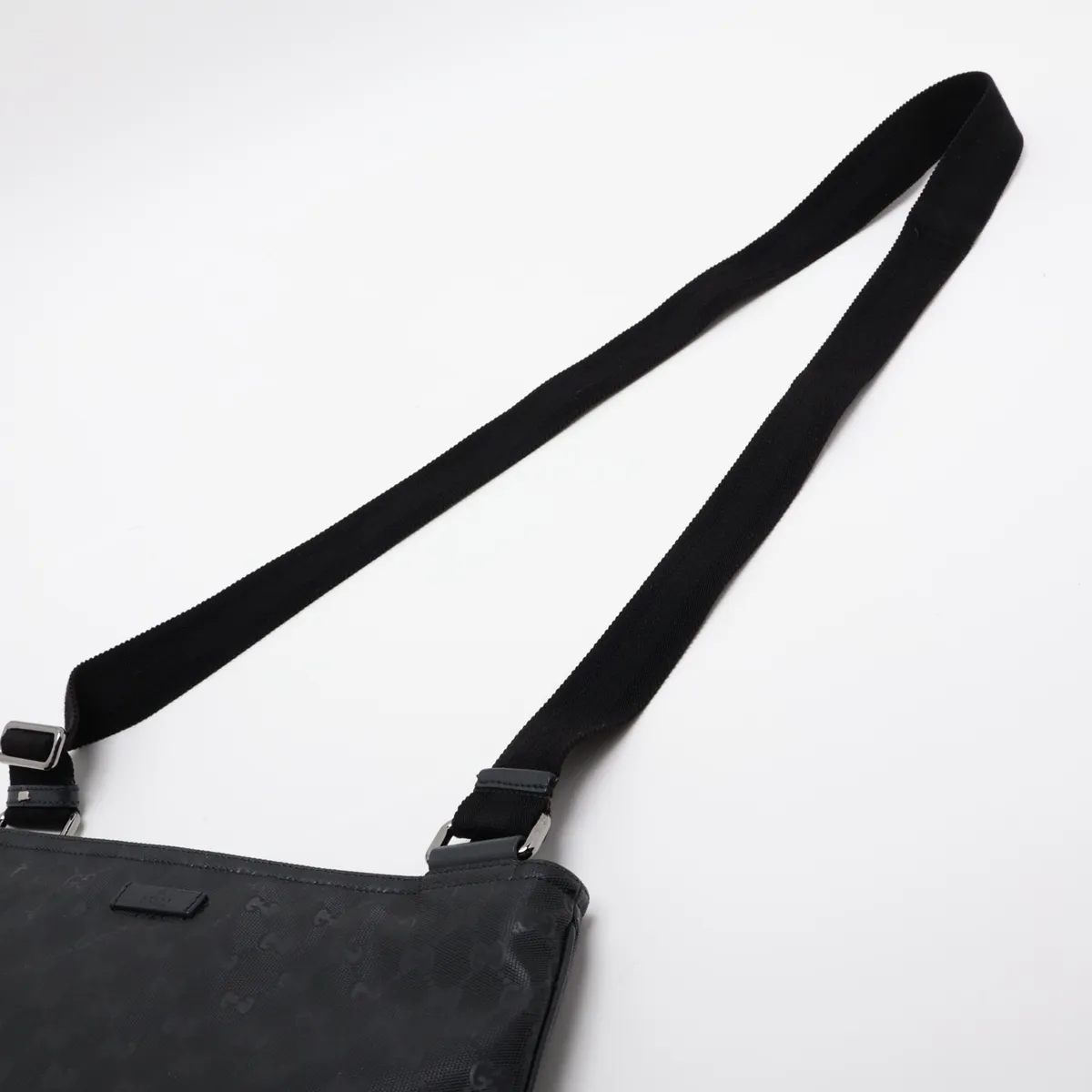 GG Imprime PVC Shoulder Bag, Gray, 201446 — view 5