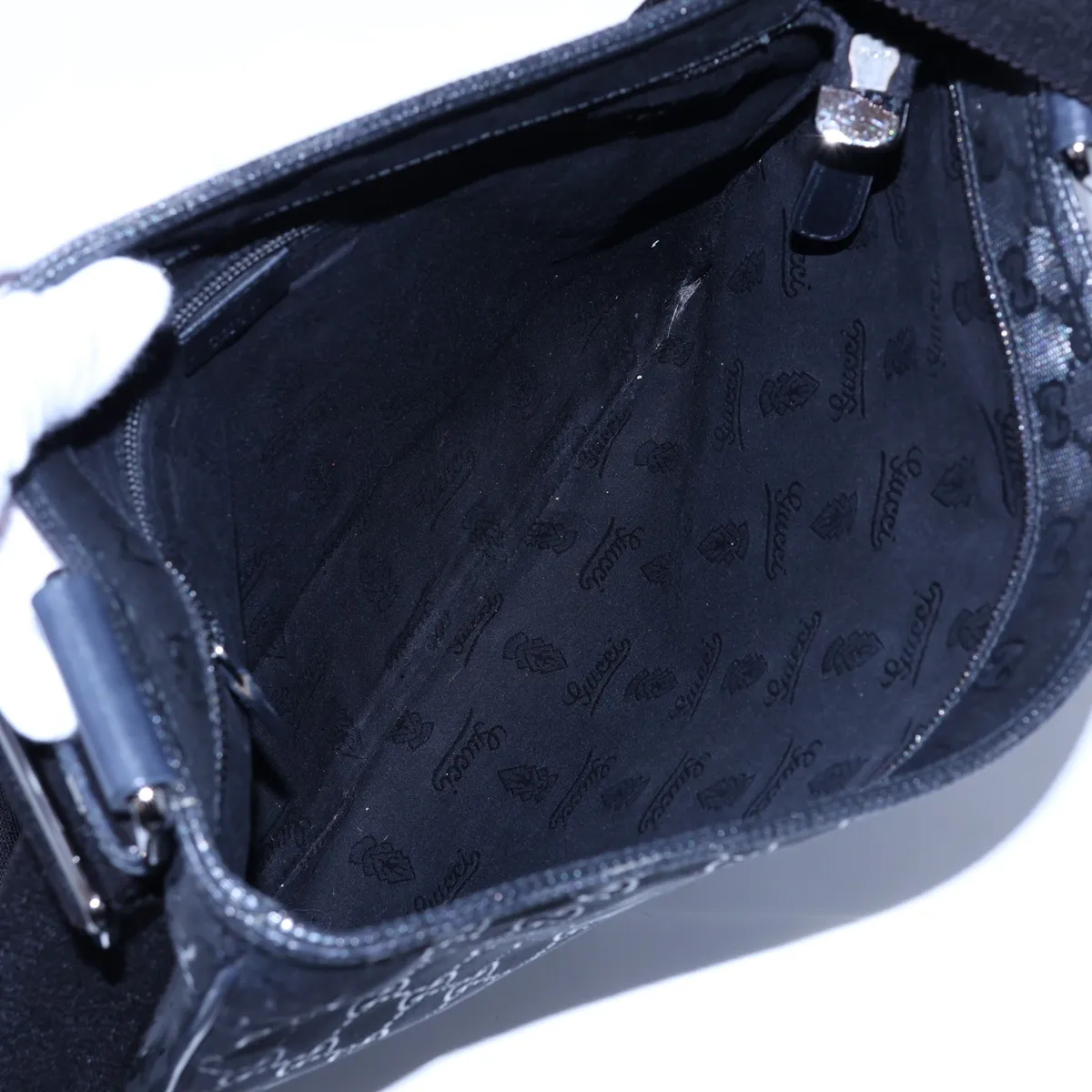 GG Imprime PVC Shoulder Bag, Gray, 201446 — view 6