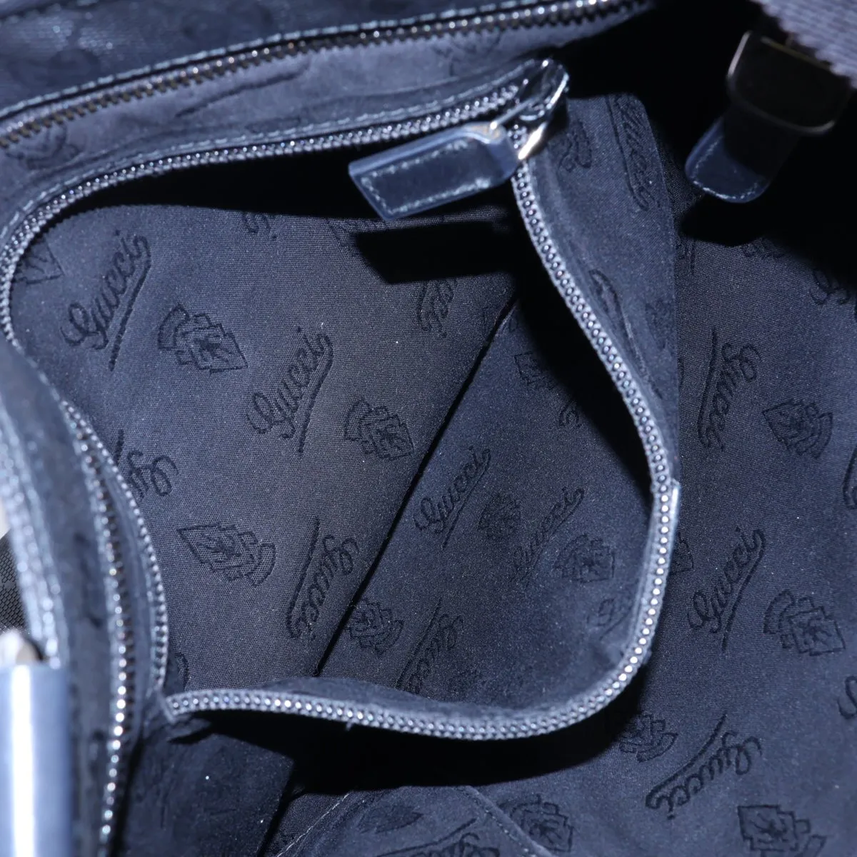 GG Imprime PVC Shoulder Bag, Gray, 201446 — view 7
