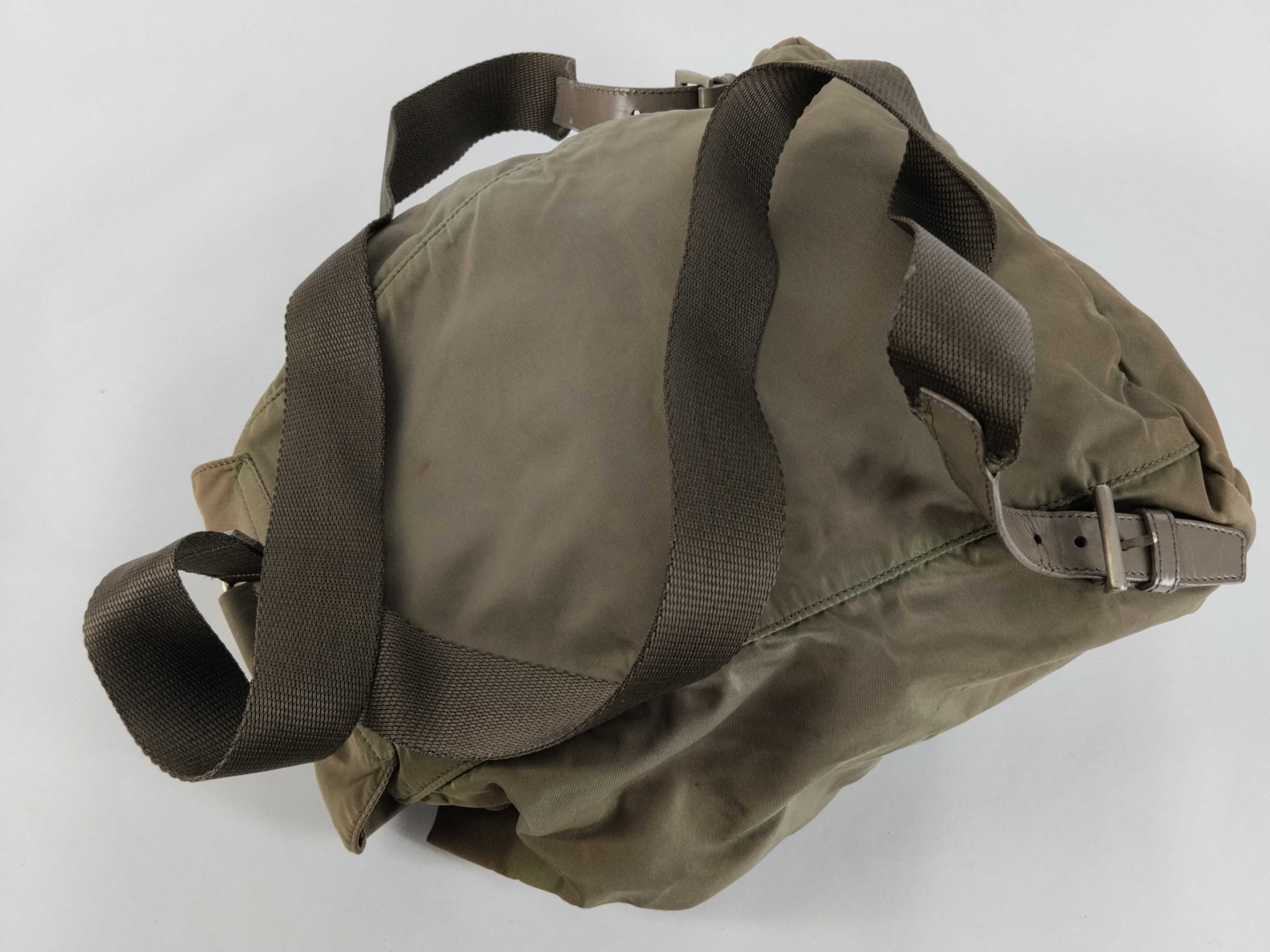 nylon backpack, khaki backpack — view 3