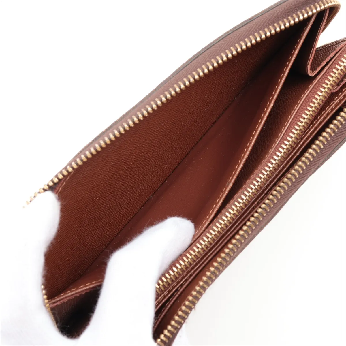 Monogram Zippy Wallet M60017 SP0173 Brown Round Zip Wallet — view 4