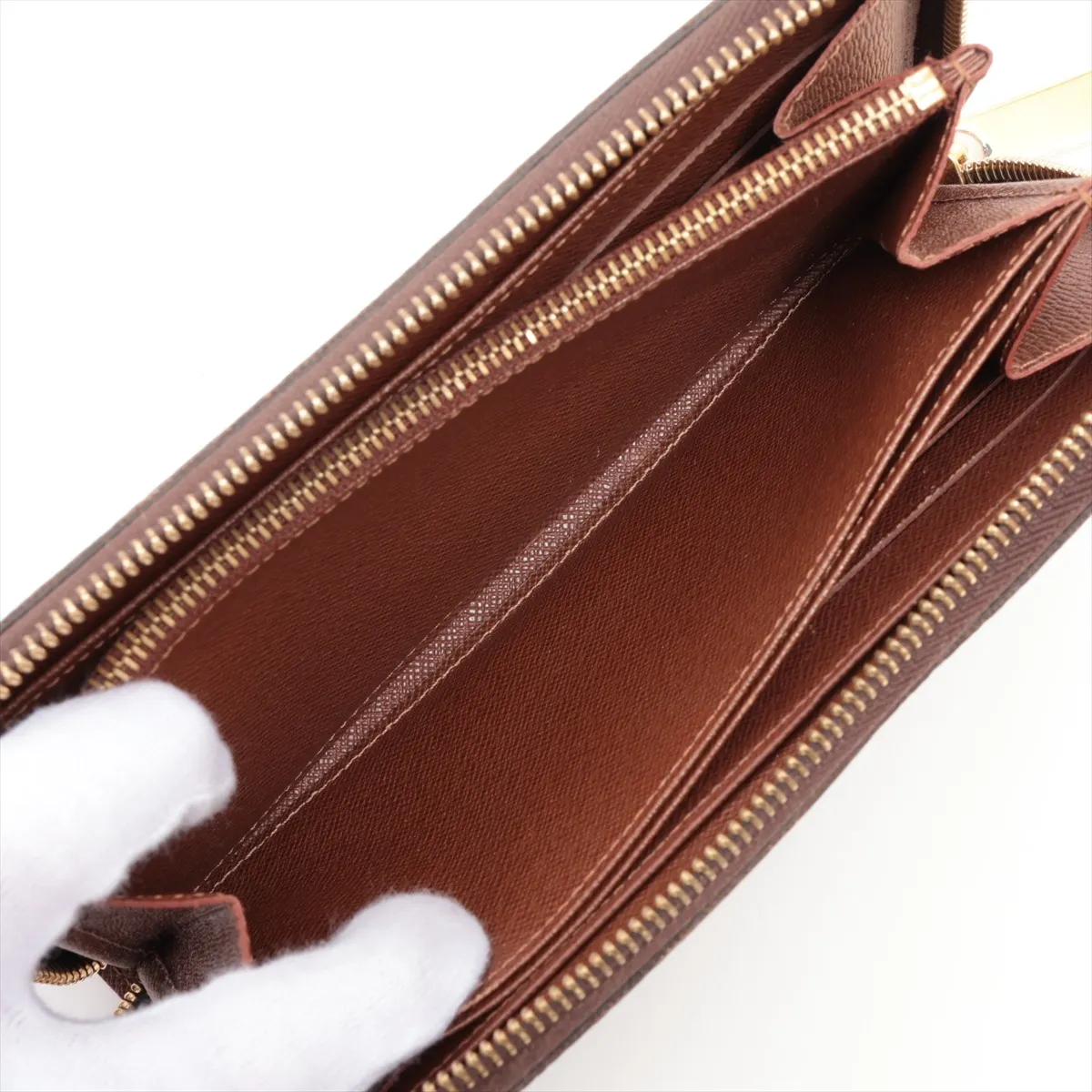 Monogram Zippy Wallet M60017 SP0173 Brown Round Zip Wallet — view 6