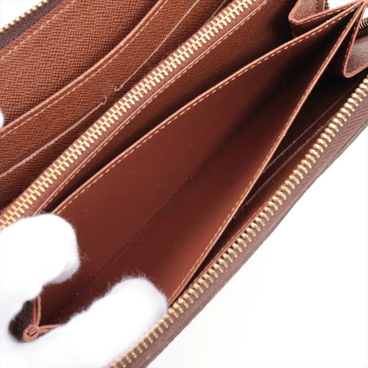 Monogram Zippy Wallet M60017 SP0173 Brown Round Zip Wallet — view 7