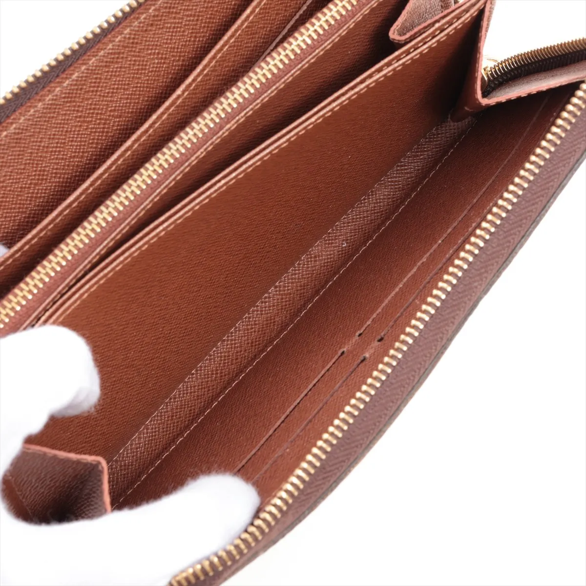 Monogram Zippy Wallet M60017 SP0173 Brown Round Zip Wallet — view 8