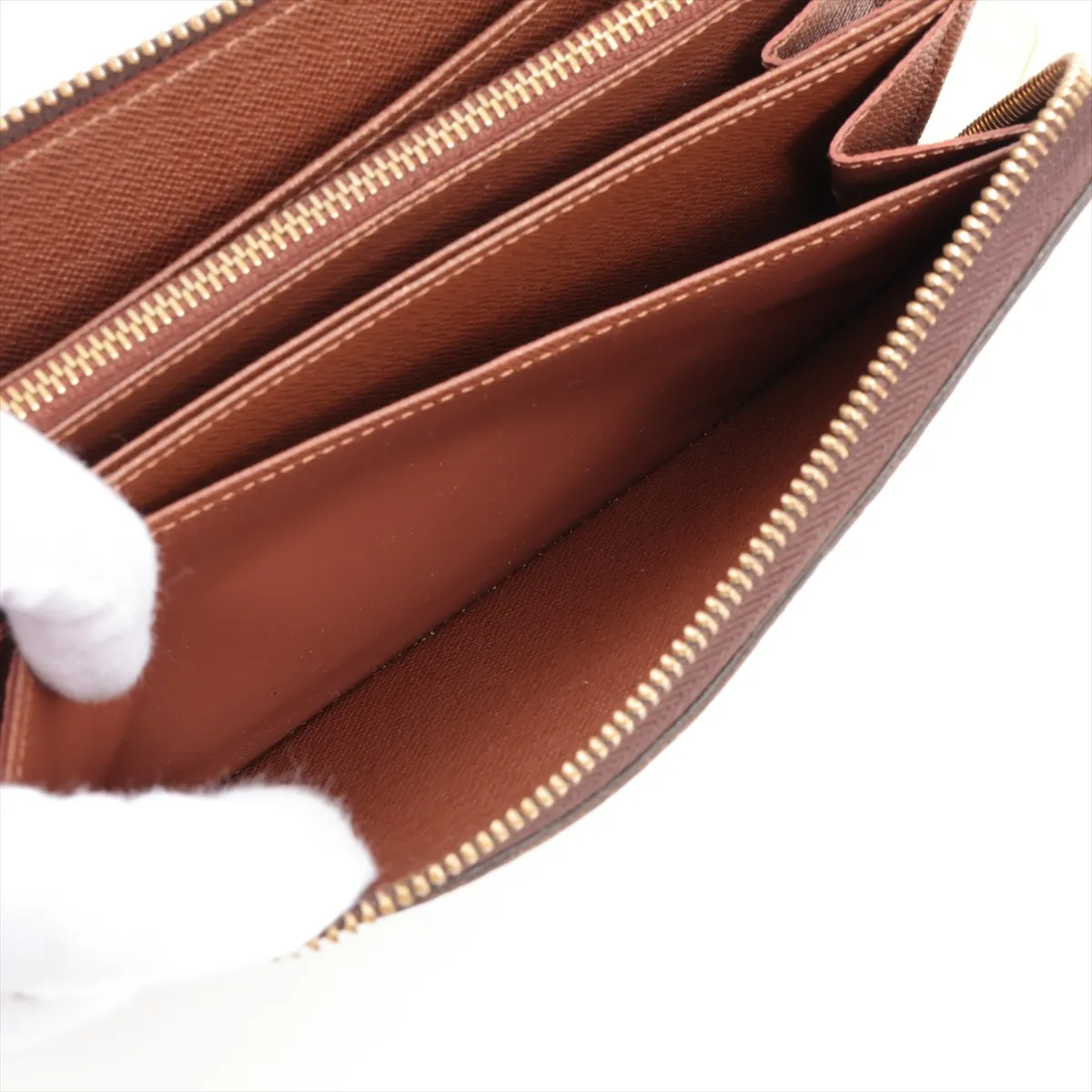 Monogram Zippy Wallet M60017 SP0173 Brown Round Zip Wallet — view 9