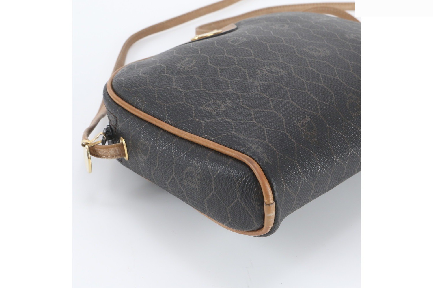 Honeycomb Leather Shoulder Bag — view 6