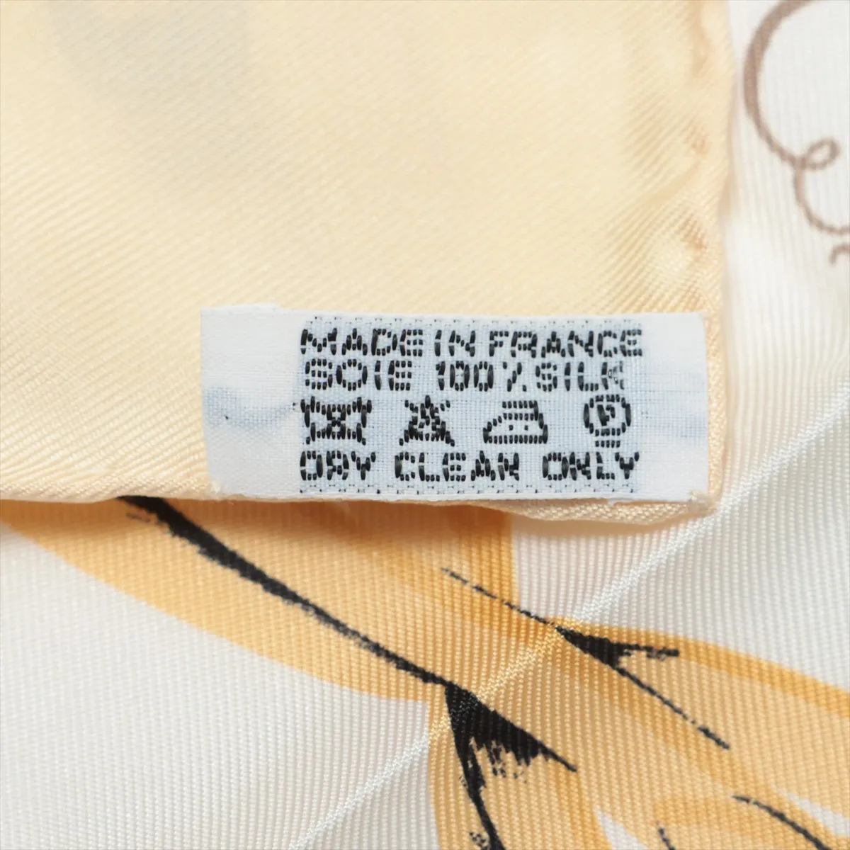 Carre 45 BRIDES de GALA Ceremony Bridle Scarf Silk Yellow — view 7