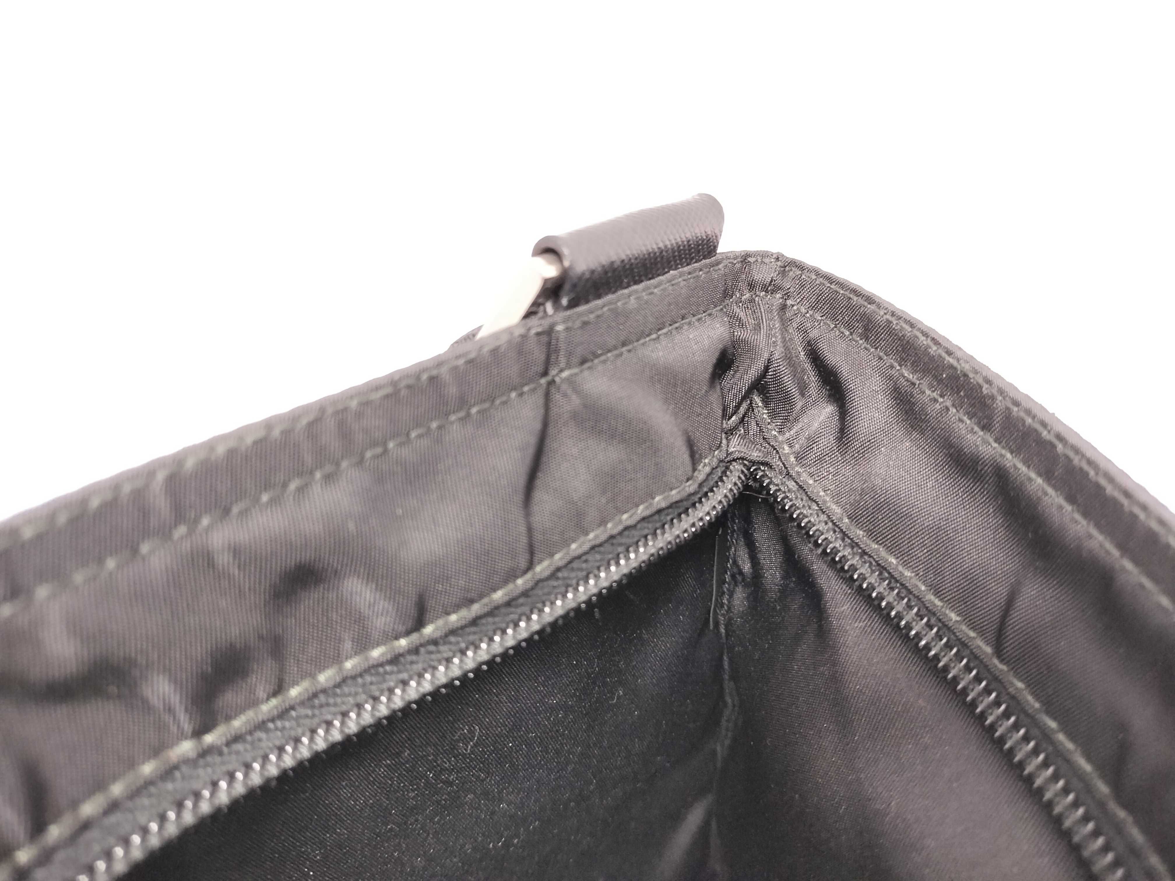 Nylon Prada Tessuto Nylon x Leather Shoulder Bag Black Shoulder Bag — view 10