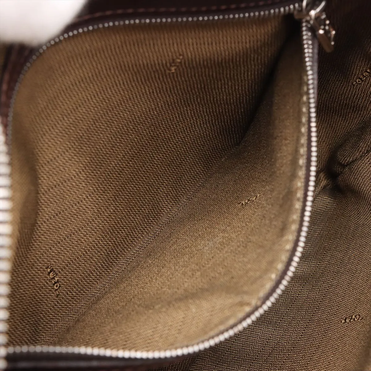 Zucca Canvas x Leather Handbag Brown — view 8