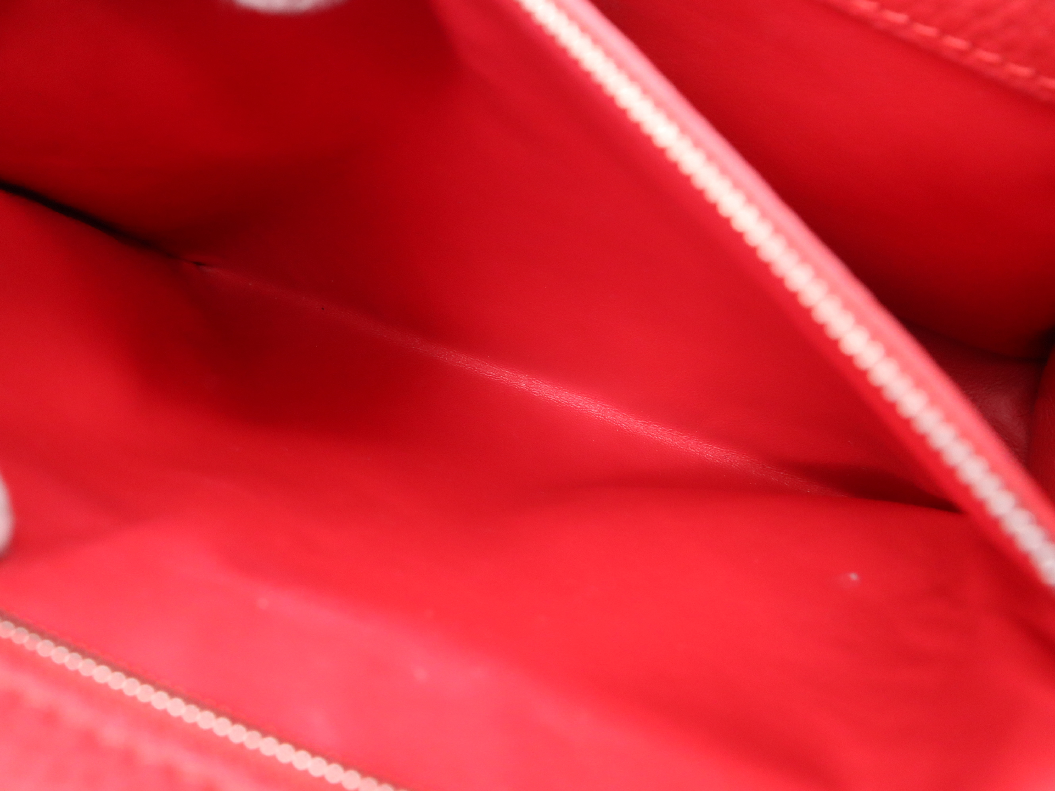 M42237 Taurillon Leather Capucines PM Red Handbag with Shoulder Strap — view 12