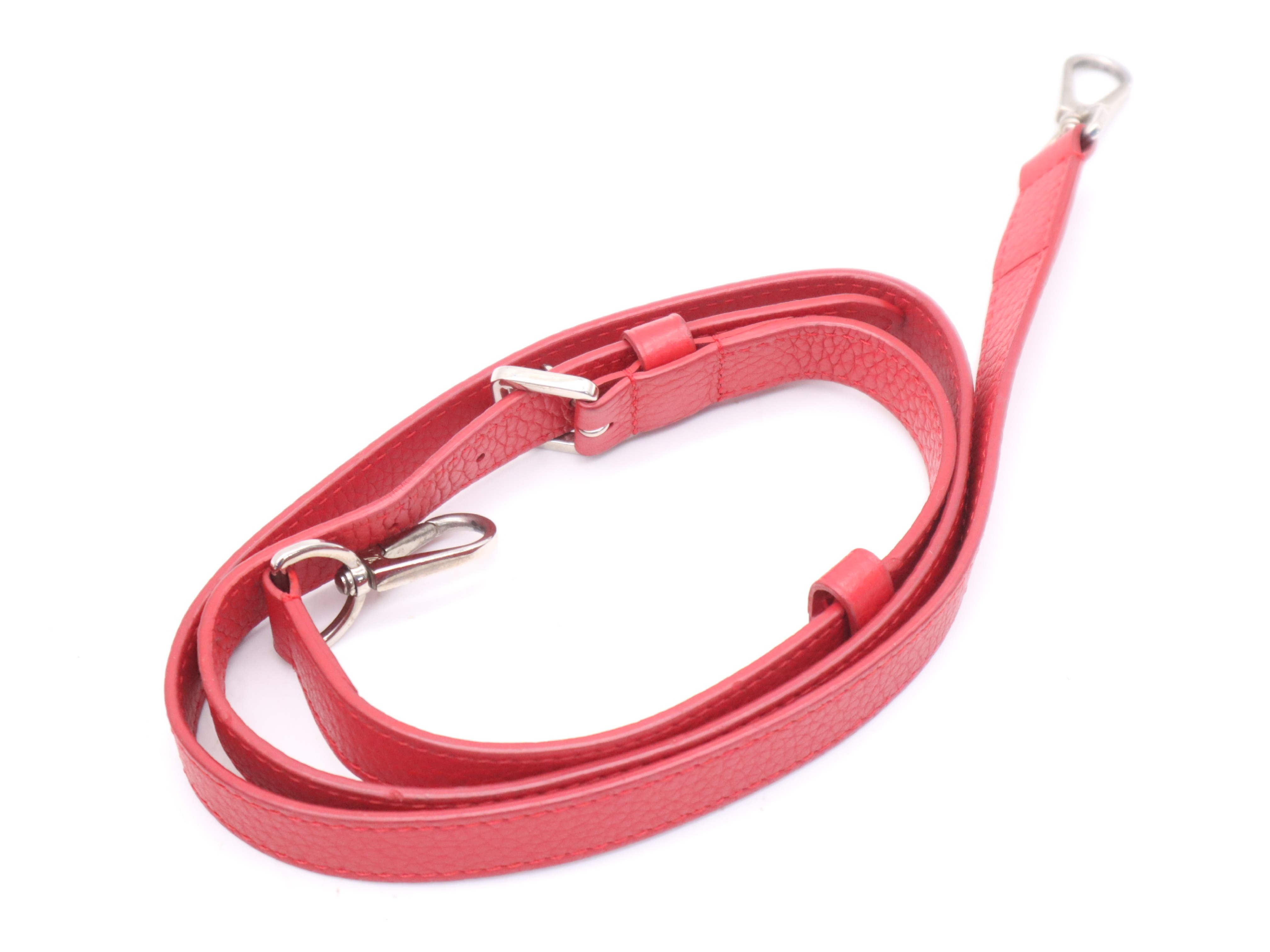 M42237 Taurillon Leather Capucines PM Red Handbag with Shoulder Strap — view 13